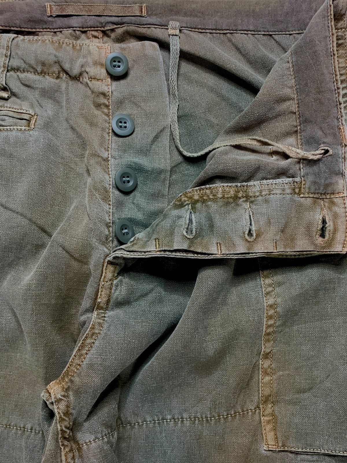 OMNIGOD Vintage Omnigod Hemp Cargo Parachute Baggy Pants Size US 32 / EU 48 - 3 Thumbnail