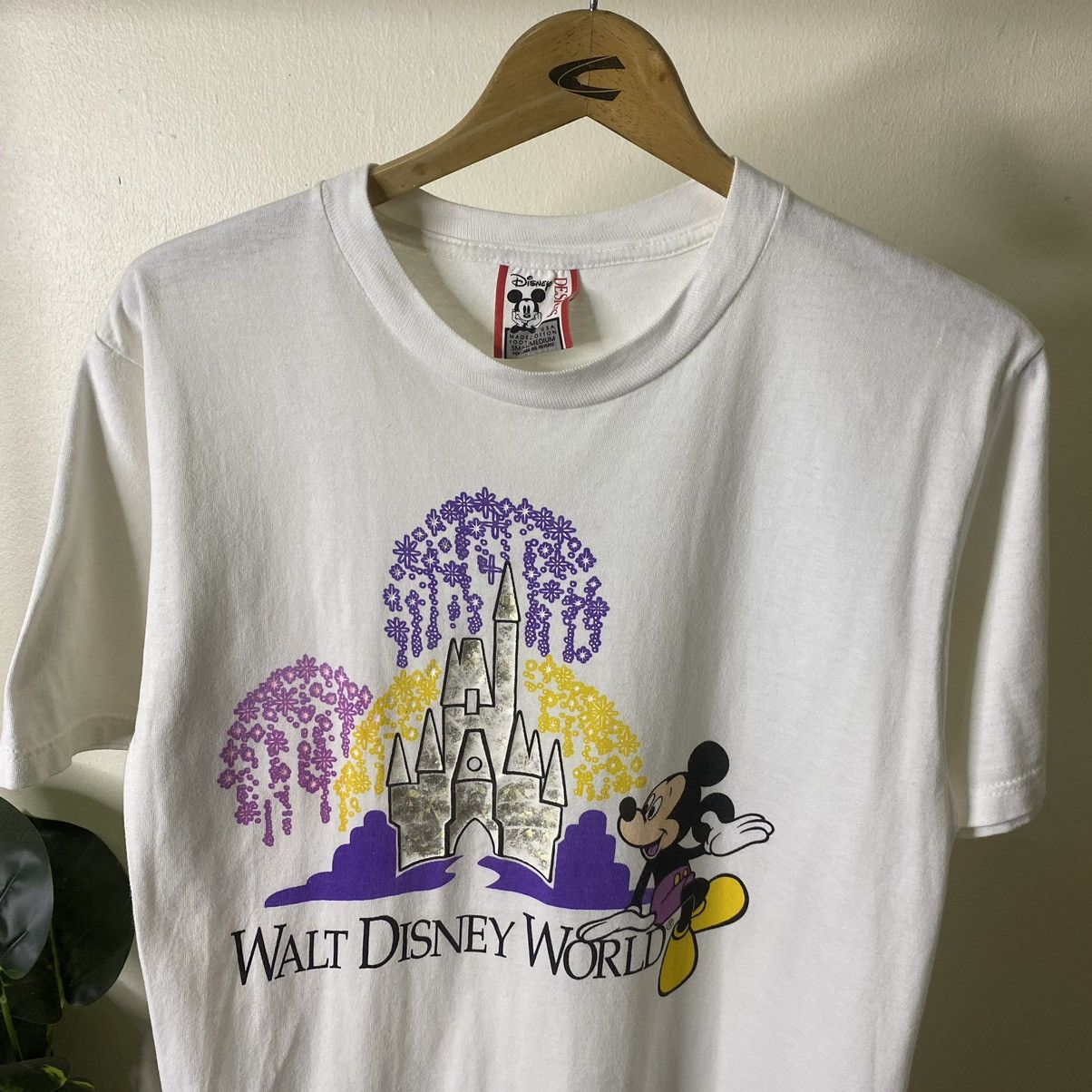 Disney Vintage 1990s Walt Disney World Mickey Mouse Tee Made in USA Size US M / EU 48-50 / 2 - 2 Thumbnail