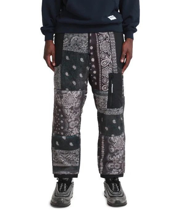 Japanese Brand × Neighborhood NEIGHBORHOOD BANDANA PATTERN FLEECE PANTS BLACK Size US 31 - 1 Thumbnail