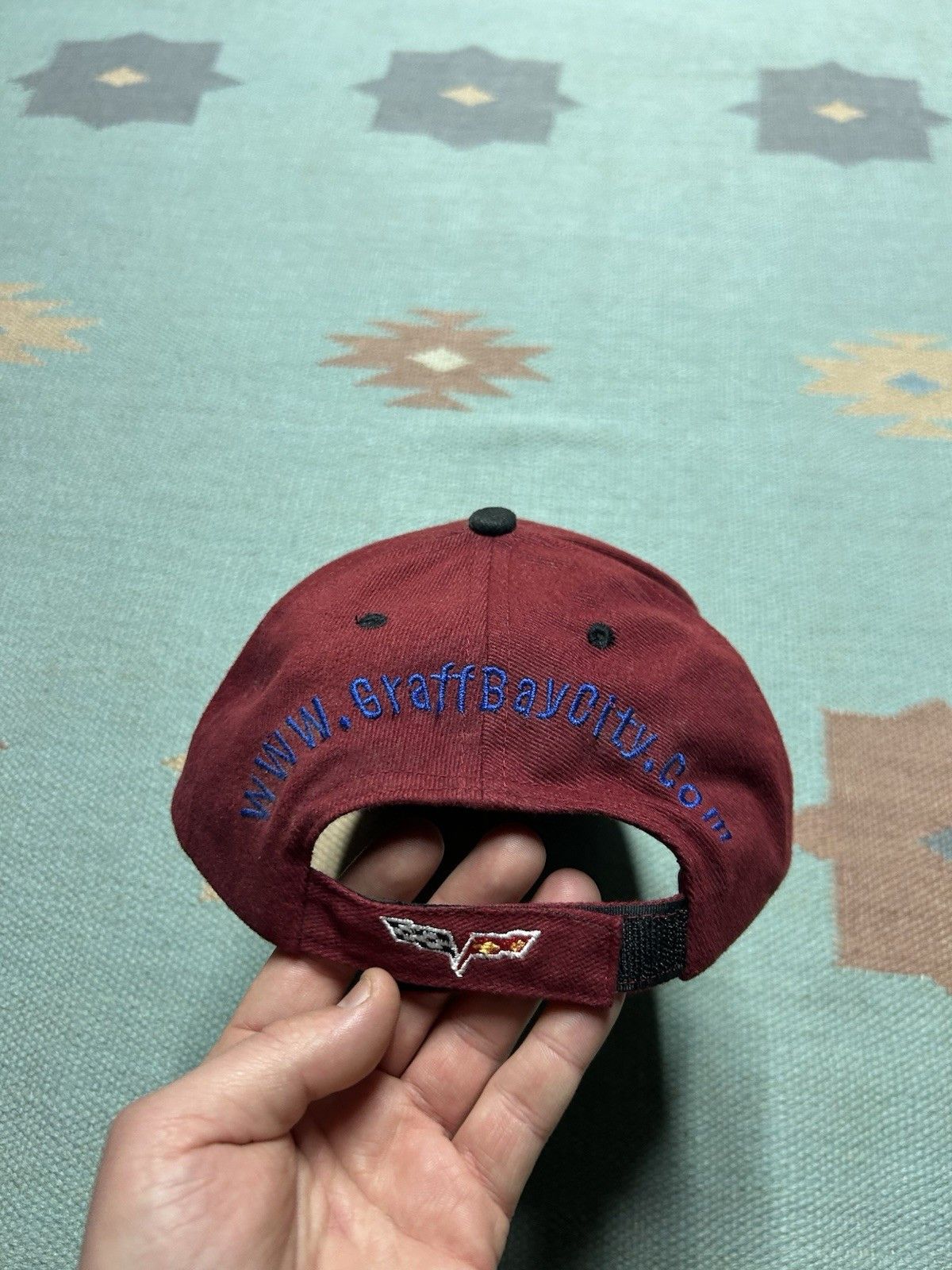Vintage Vtg strapback hat Chevy Graff bay city Michigan car truck Size ONE SIZE - 4 Thumbnail