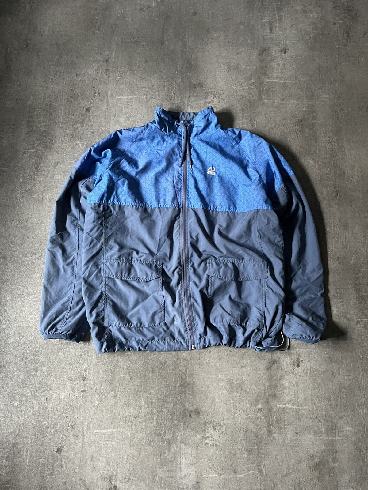 Nike × Vintage Vintage nike nylon track jacket 00s blue | Grailed
