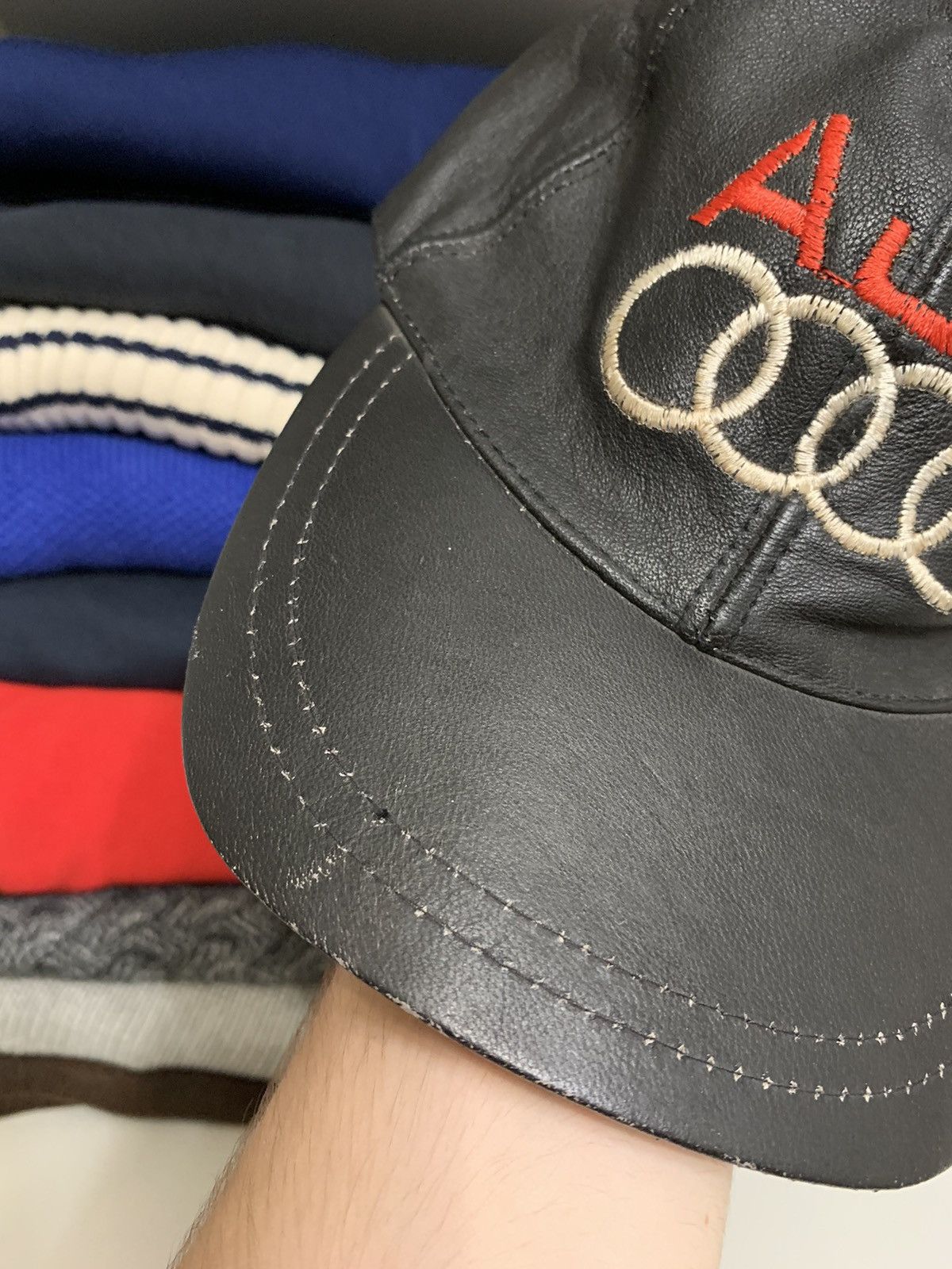 Audi Vintage Audi Leather Racing Cap Size ONE SIZE - 5 Thumbnail