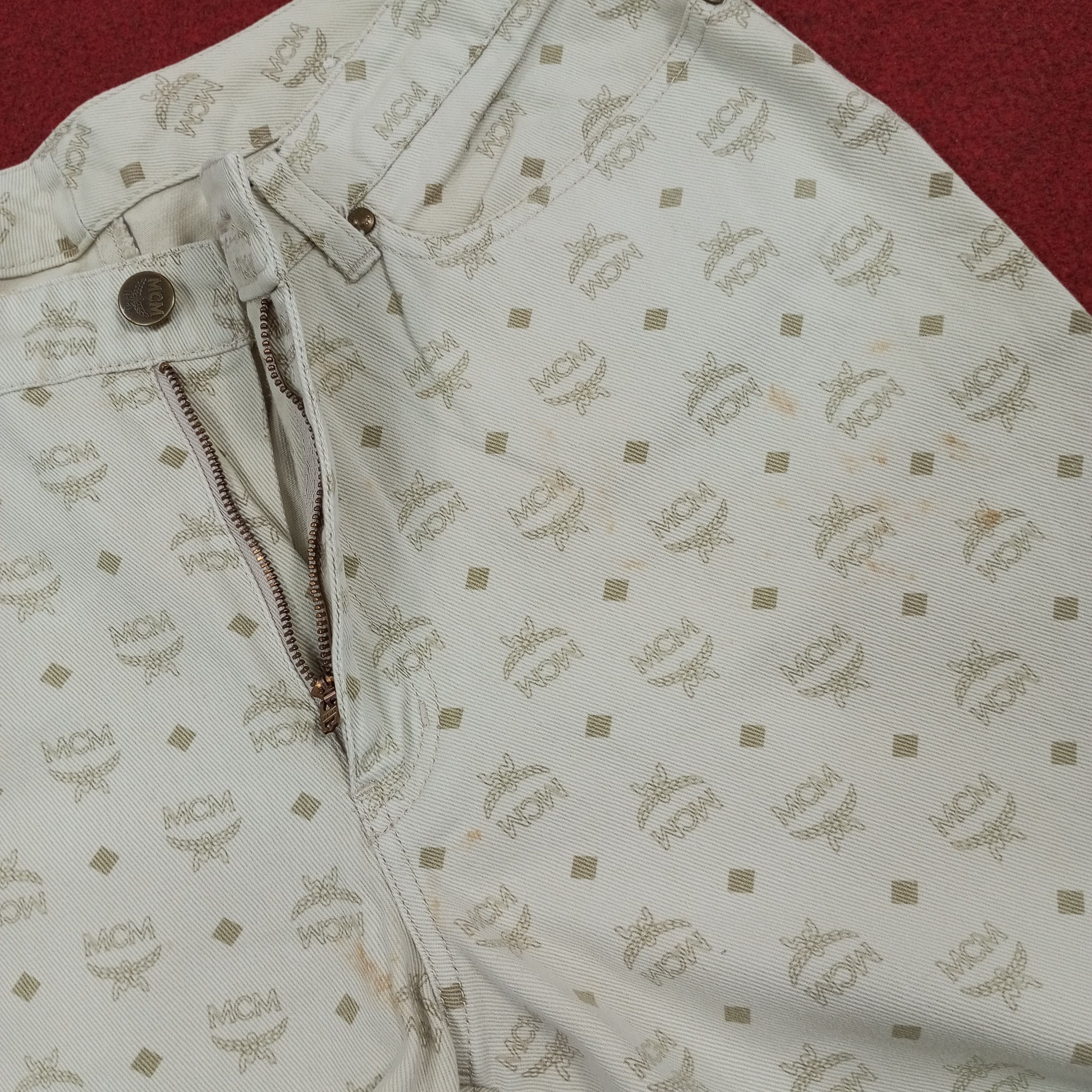 MCM × Vintage MCM Legere Luxury Fashion Brand Monogram Style Pants Size US 29 - 12 Thumbnail