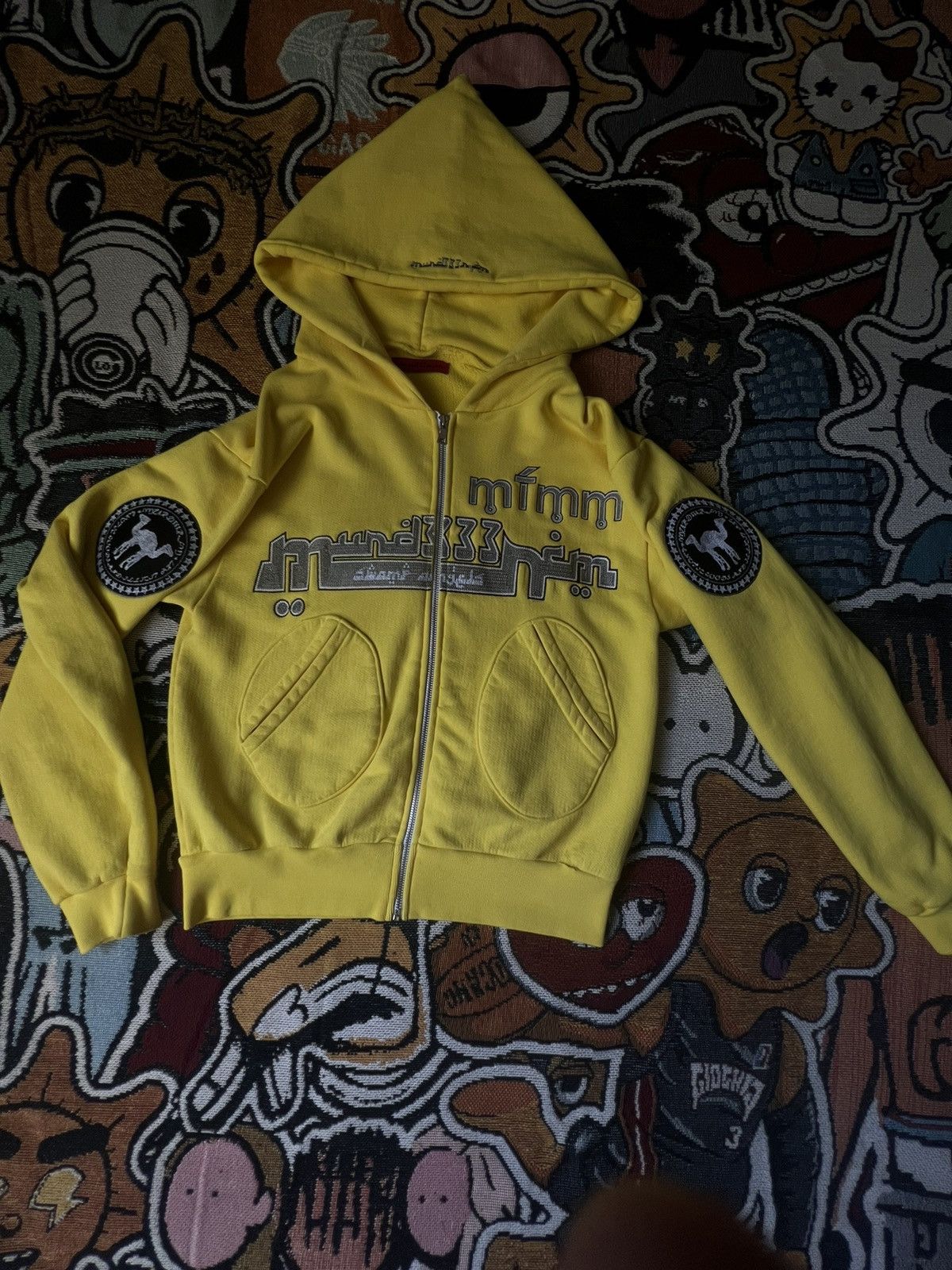 Designer × Japanese Brand × murd333r.fm Murd333r.Fm ‘🎫Yellow🎫’ (Swamp Angels) 🦟Hoodie Size US S / EU 44-46 / 1 - 4 Thumbnail