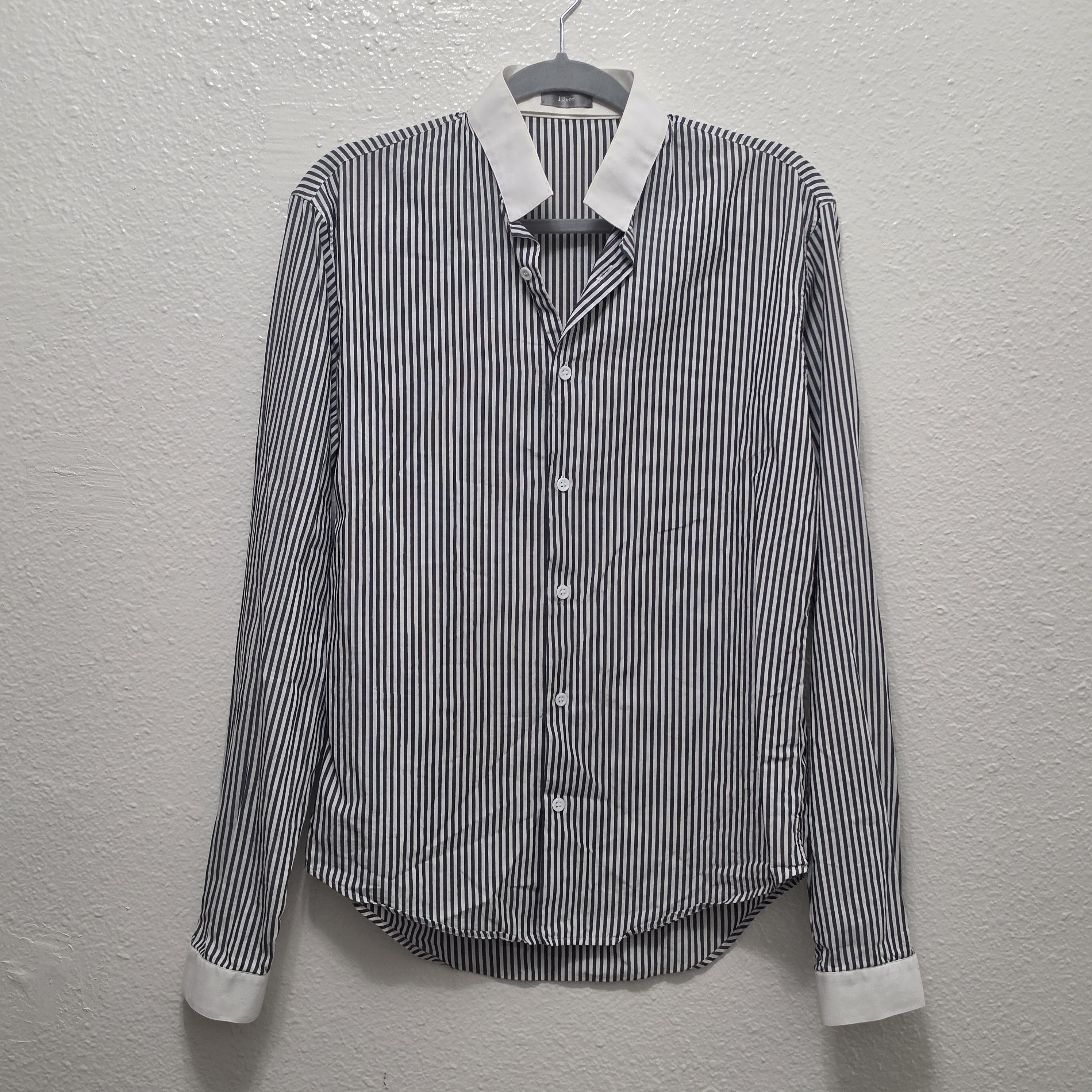 Dior Hedi Slimane stand collar shirt Size US S / EU 44-46 / 1 - 1 Thumbnail