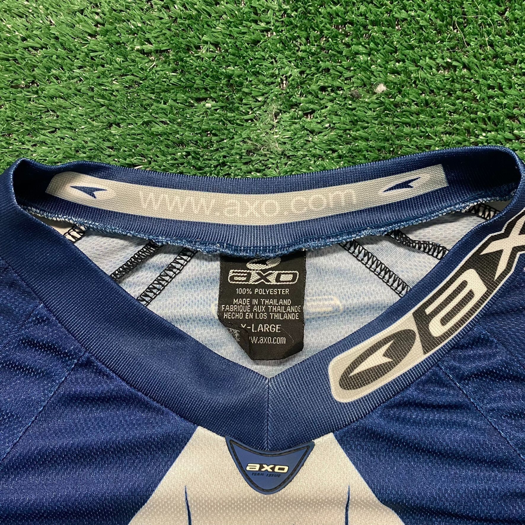 Vintage Vintage 90s AXO Motocross Jersey Shirt MotoX Long Sleeve Size US XL / EU 56 / 4 - 4 Thumbnail