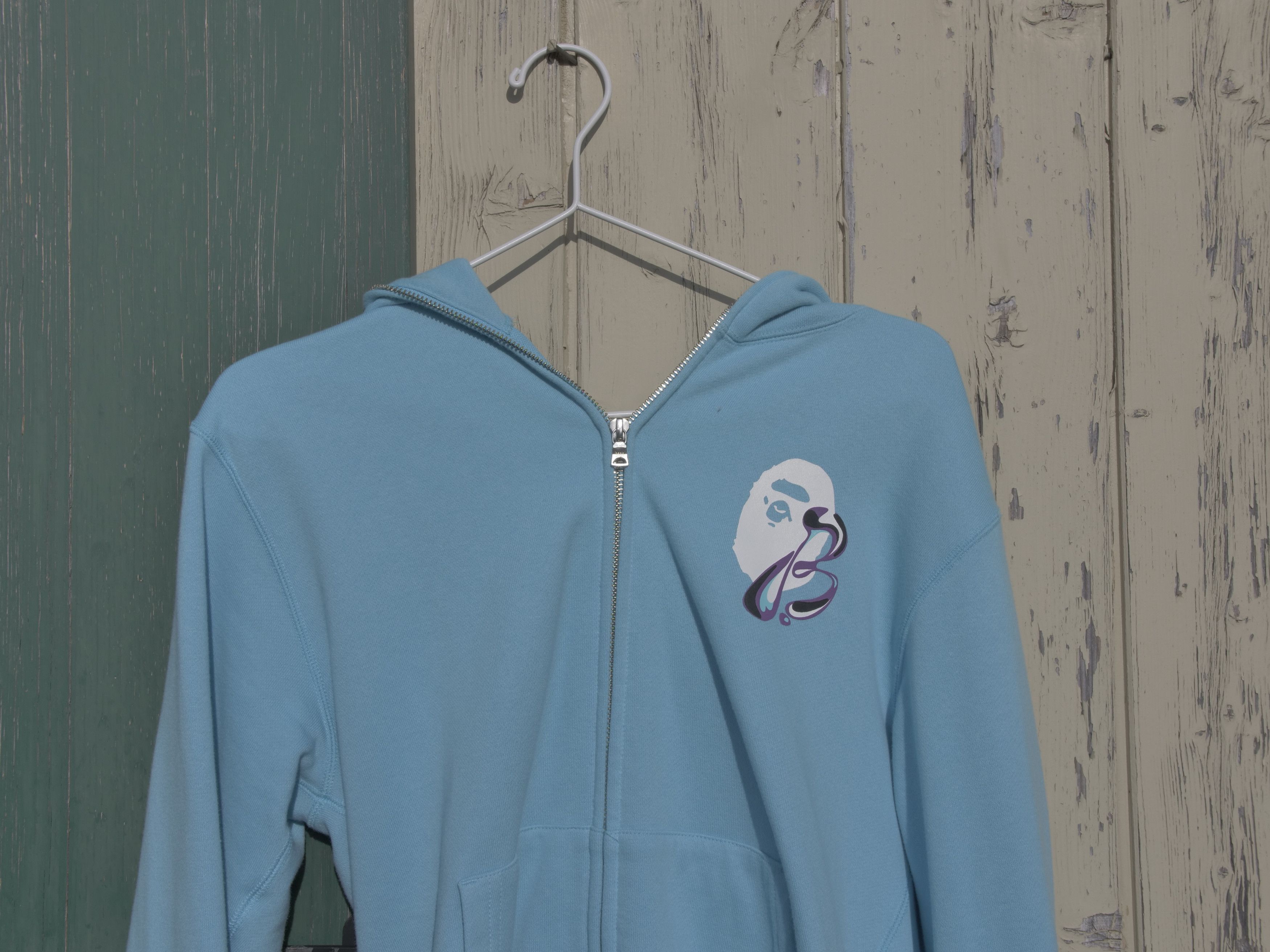 Bape Marble Camo Liquid College Full Zip Hoodie Size US L / EU 52-54 / 3 - 3 Thumbnail