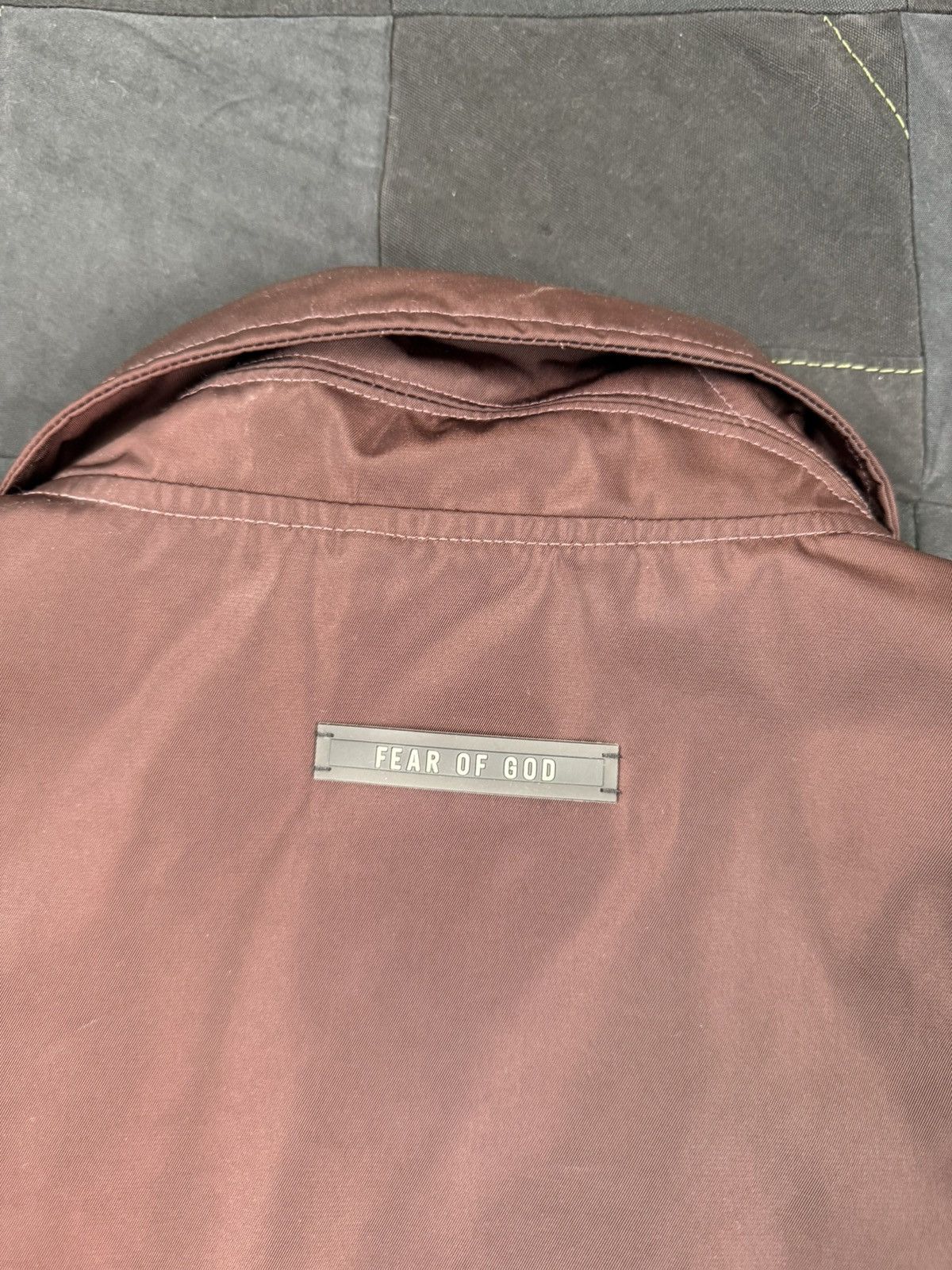 Fear of God Burgundy Rain Jacket Size US L / EU 52-54 / 3 - 4 Thumbnail