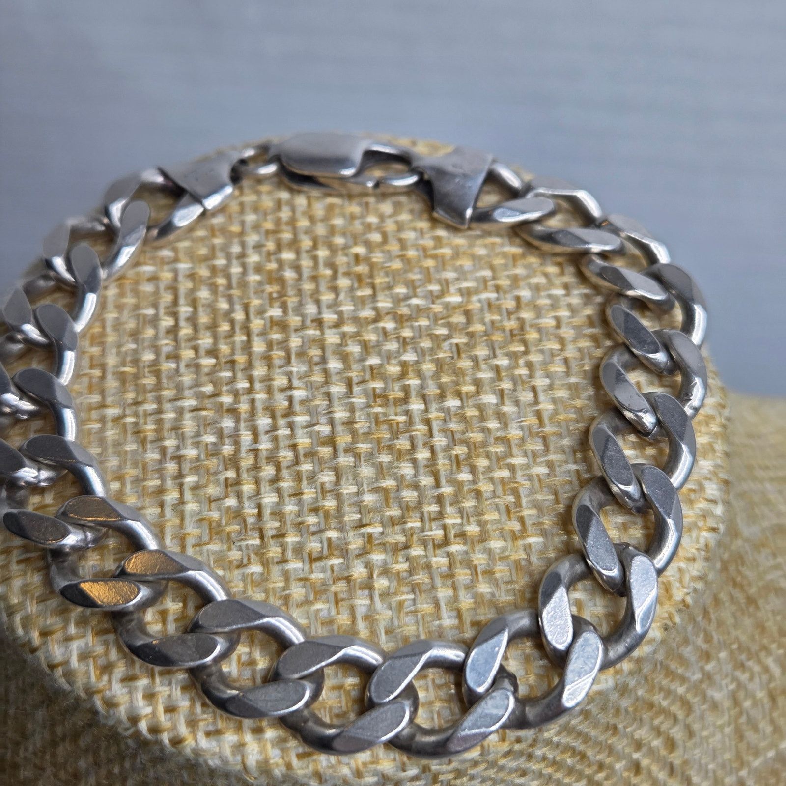 Sterling Silver Sterling Silver 925 Curb Chain Bracelet Made In Italy 7.25" Size ONE SIZE - 1 Thumbnail