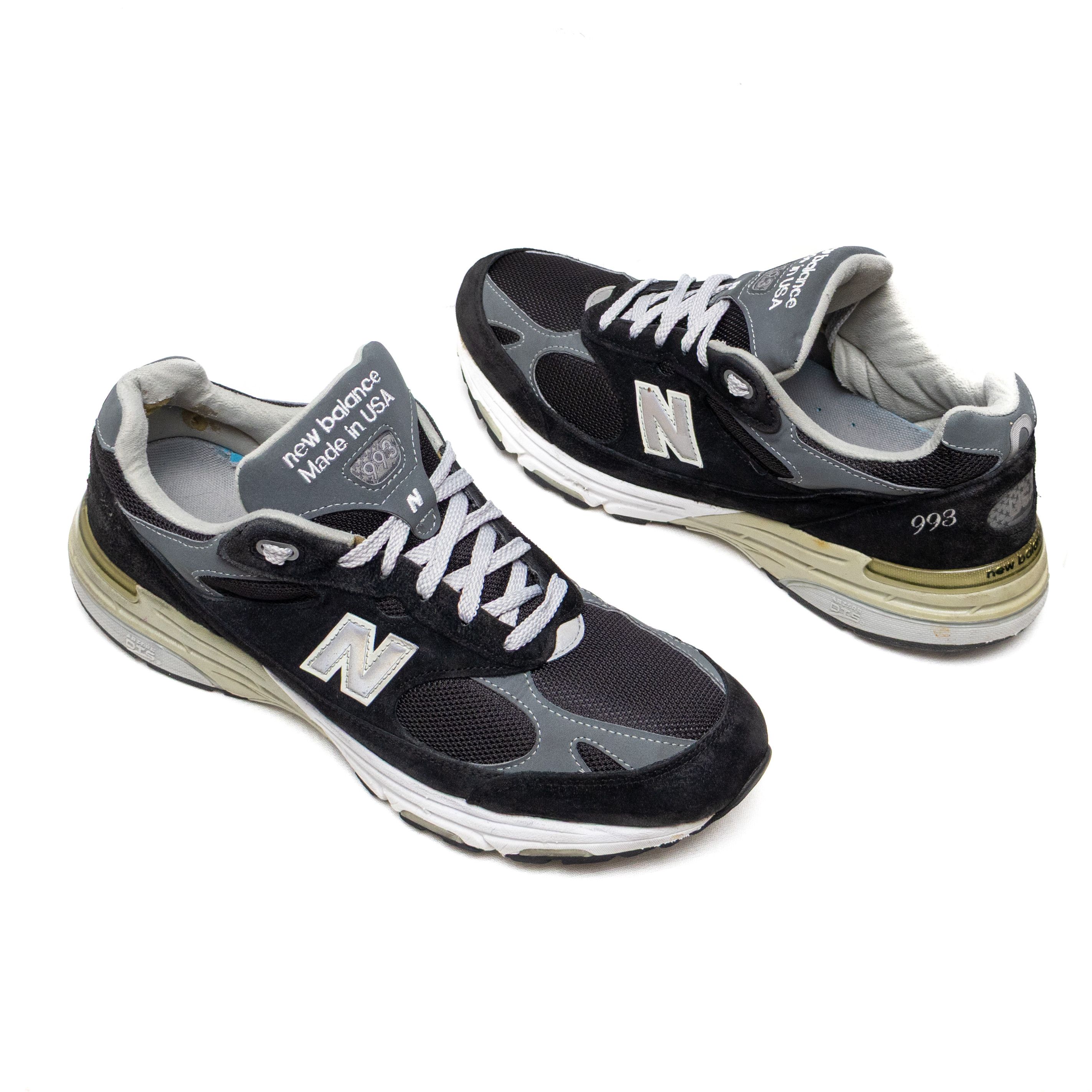 new balance 993 黒/グレー Made in USA New Balance 993 Made in USA in Black | SVD USA