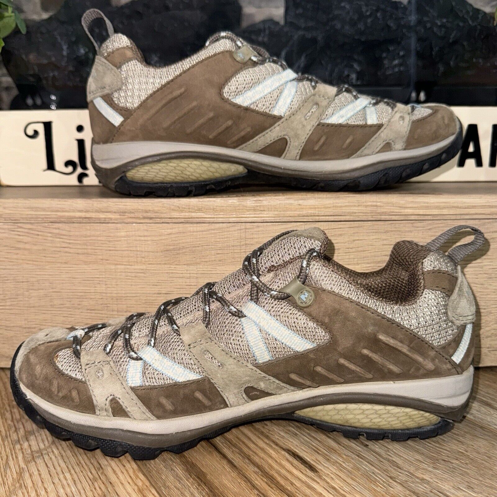 Merrell Merrell Women's 8.5 Siren Sport Olive Brown Hiking Shoes Size US 8.5 / IT 38.5 - 3 Thumbnail