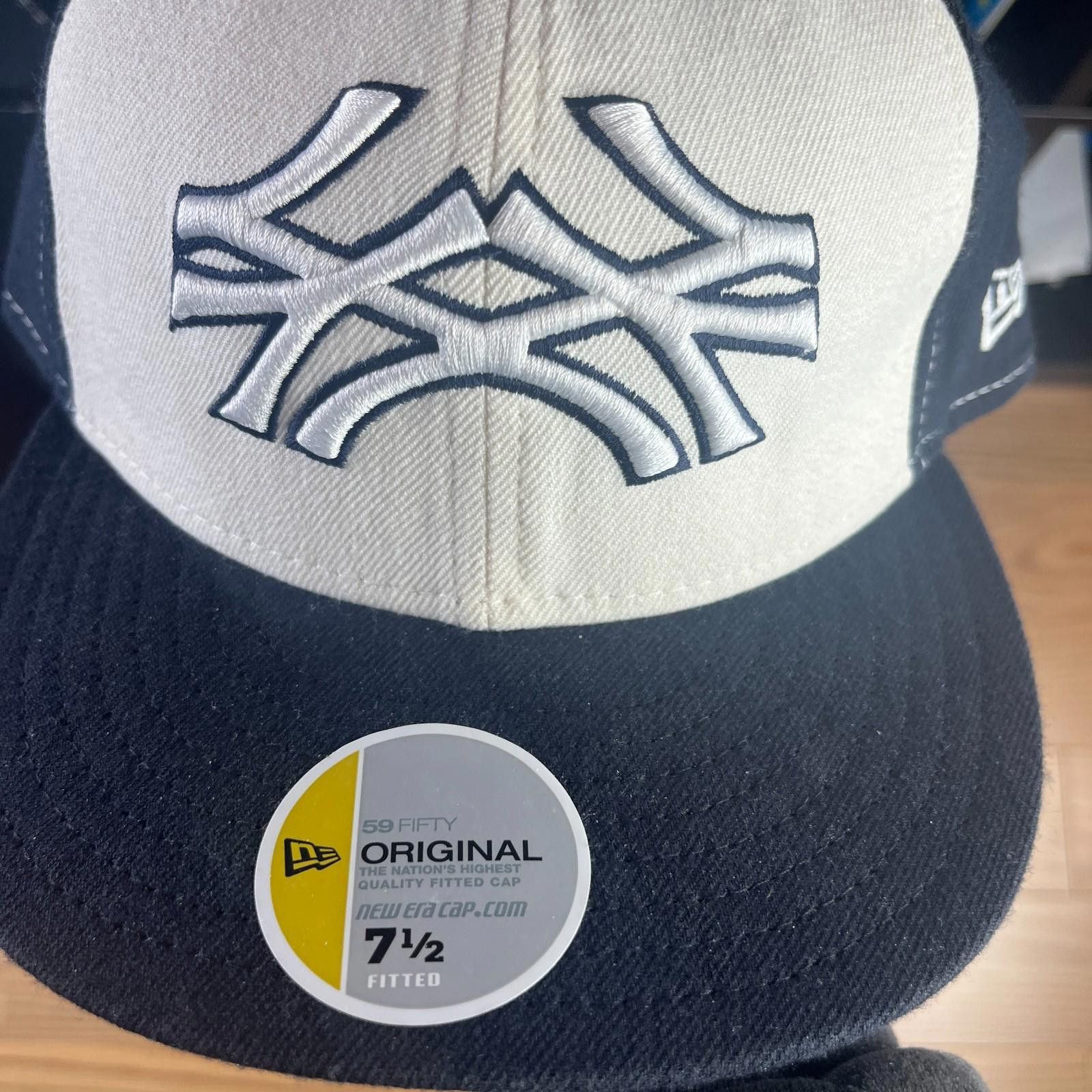 New Era Vintage New York Yankees New Era Fitted Hat 7 1/2 59Fifty Size ONE SIZE - 2 Thumbnail