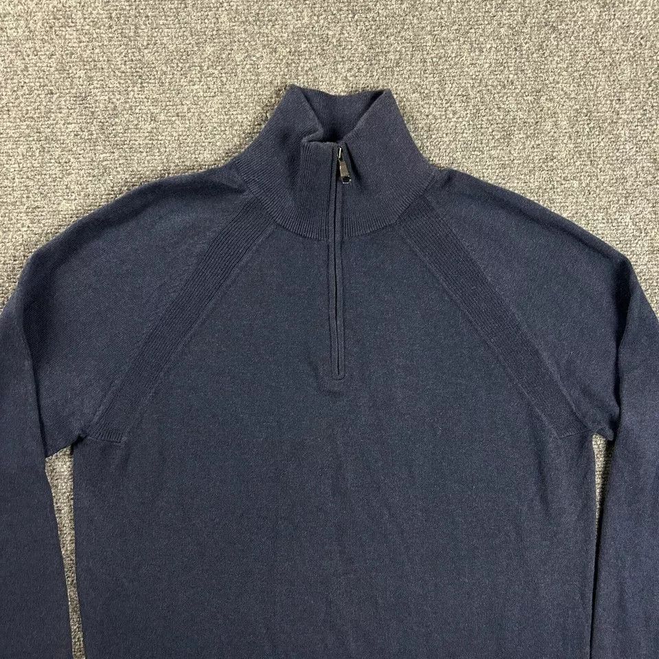 Banana Republic Banana Republic Sweater Mens Large 1/4 Zip Mock Neck Size US L / EU 52-54 / 3 - 2 Thumbnail