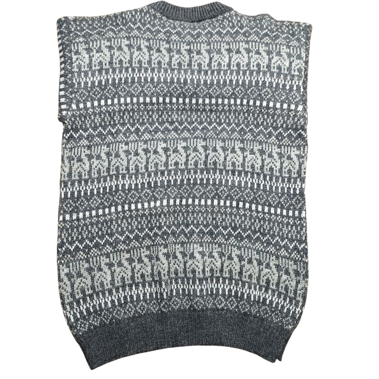 Vintage VINTAGE Alpaca Wool Sweater Men Pullover Crew Neck Long Sleeve M Blue 80s 90s Knit Regular Size US M / EU 48-50 / 2 - 3 Thumbnail