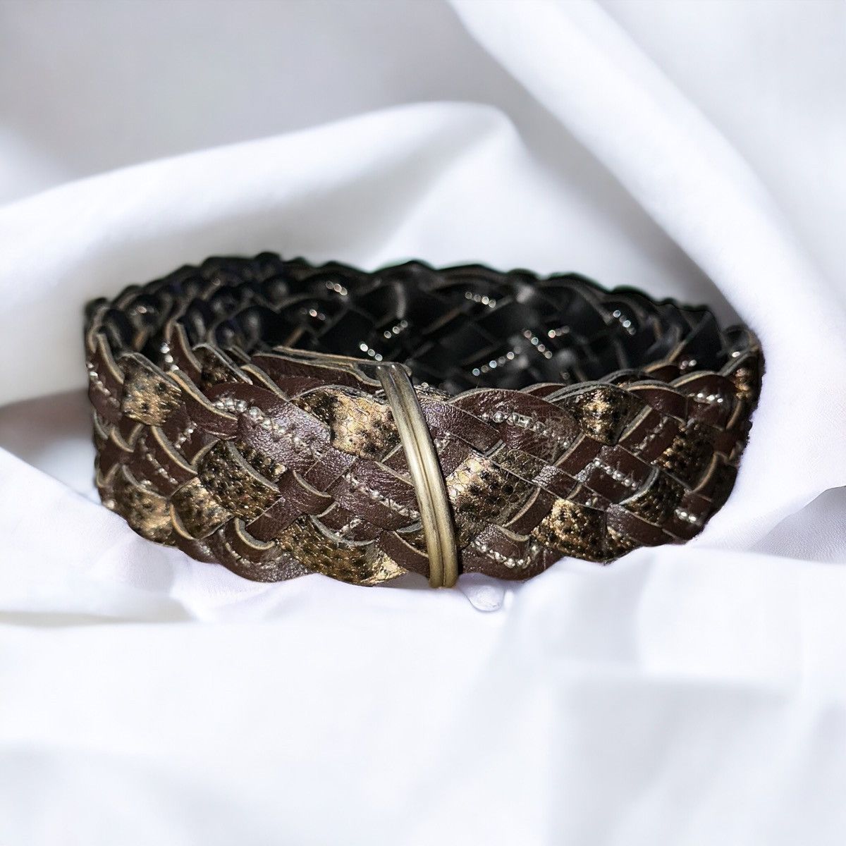 Other Reversible braided leather belt Size ONE SIZE - 2 Thumbnail
