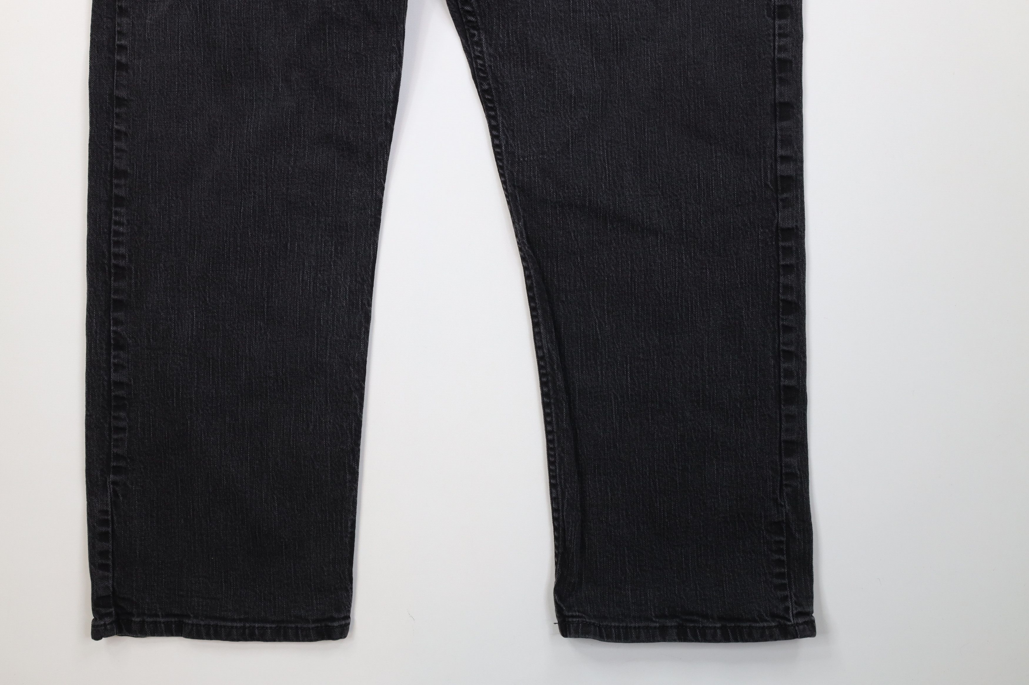 Levi's Vintage Y2K Levis 569 Straight Wide Leg Denim Jeans Black Size US 44 / EU 60 - 5 Thumbnail