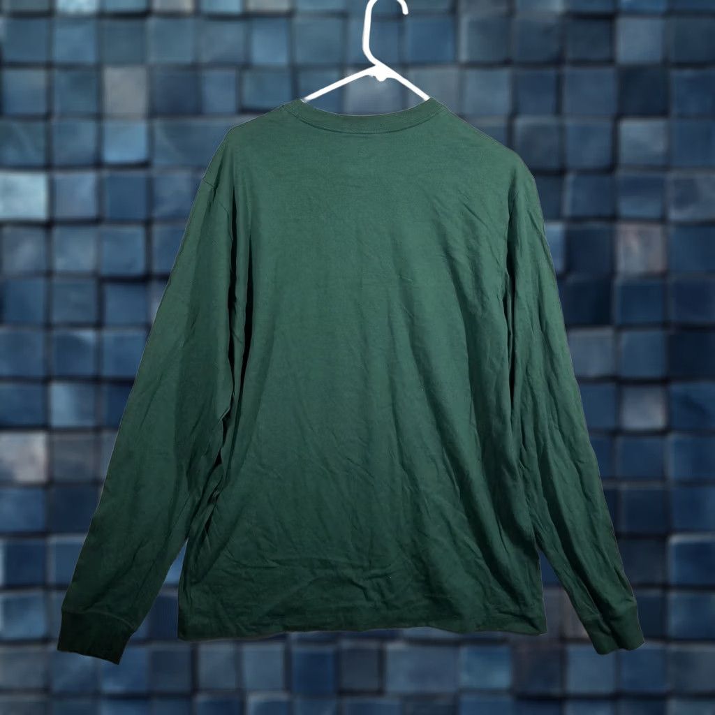 Nike Nike Shirt Mens L Green Swoosh Logo The Nike Tee Long Sleeve Cotton Size US L / EU 52-54 / 3 - 1 Thumbnail