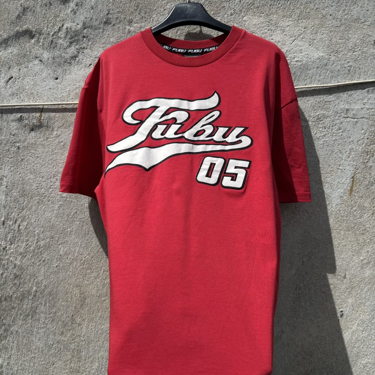 Fubu Affliction Type Fubu 05 Red Big Logo Tee Rap Jnco Rap y2k Size US L / EU 52-54 / 3 - 3 Thumbnail