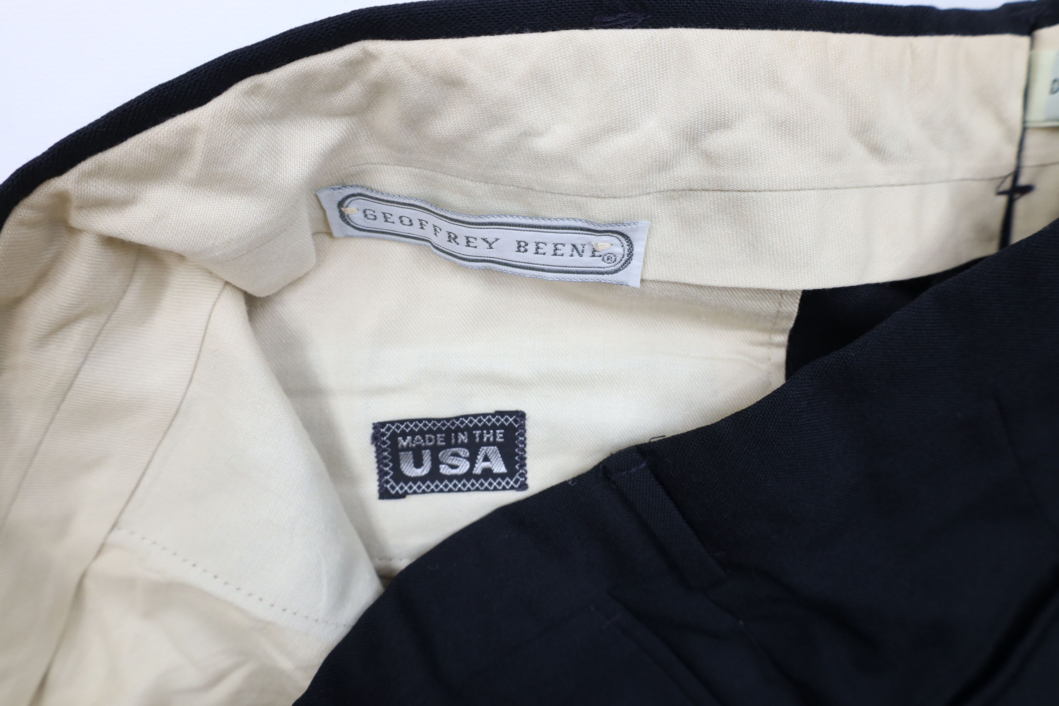 Vintage Vintage 70s Streetwear Wool Cuffed Wide Leg Pants Black USA Size US 34 / EU 50 - 9 Thumbnail