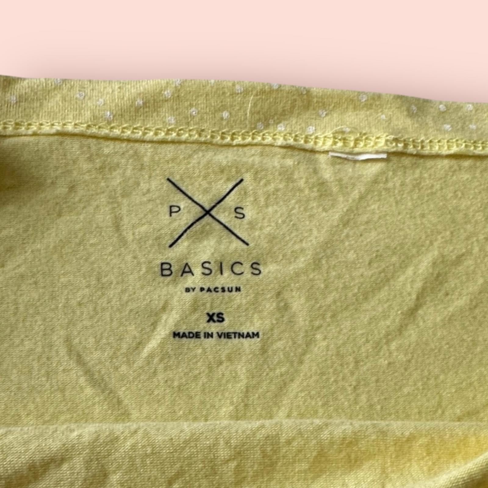 Pacsun PacSun Yellow Off Shoulder Womens Top Summer Size S / US 4 / IT 40 - 4 Thumbnail