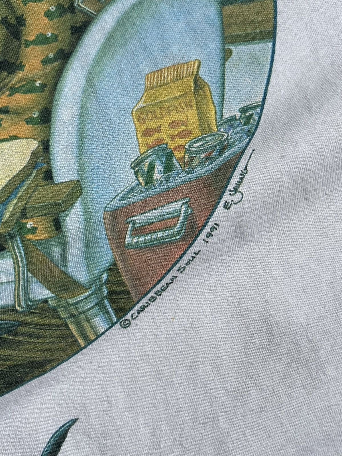 Caribbean × Vintage Vintage 1991 Caribbean Soul Marling Fishing T-shirt Size US XL / EU 56 / 4 - 9 Thumbnail