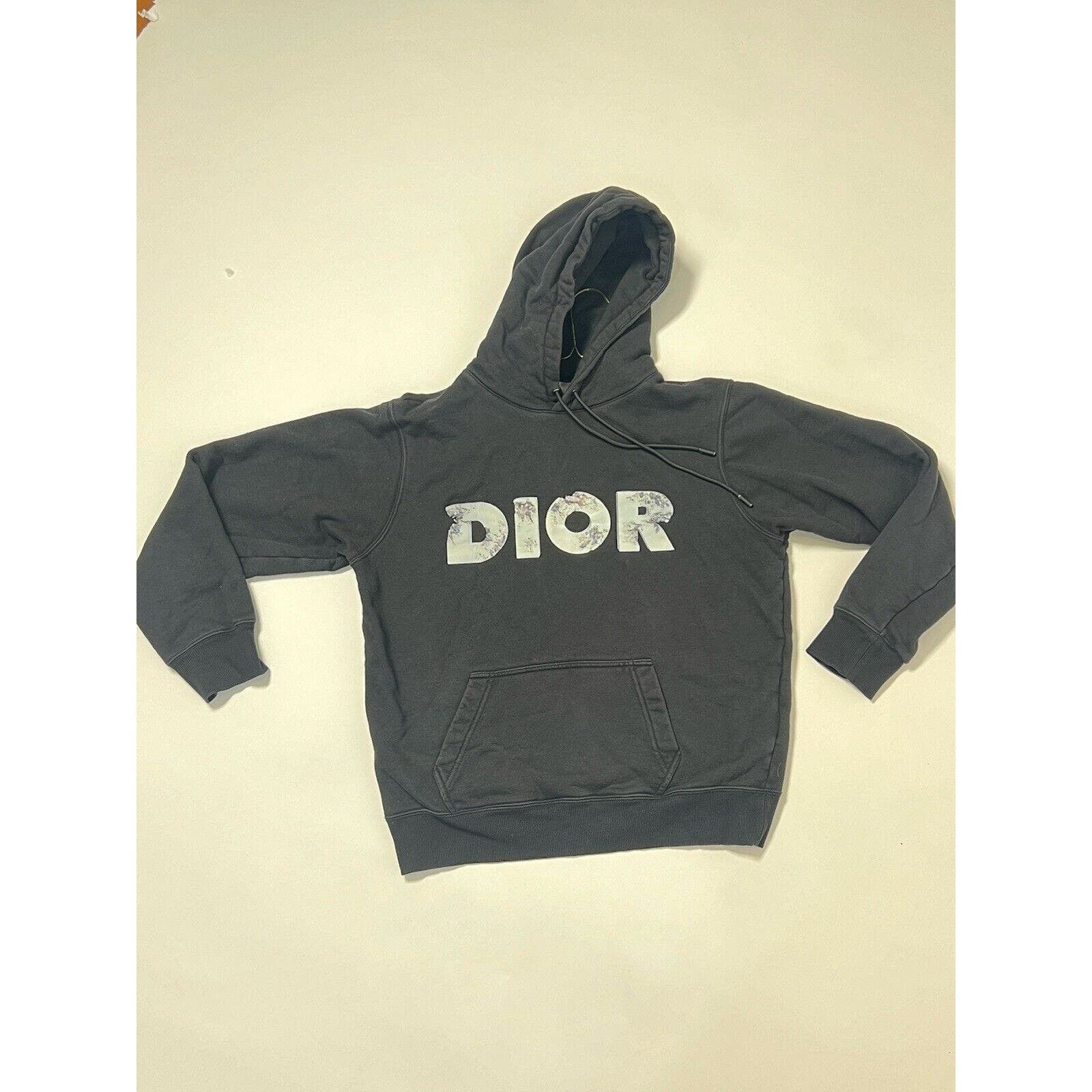 image of Christian Dior Daniel Arsham Hoodie Size S Black Cotton, Men's