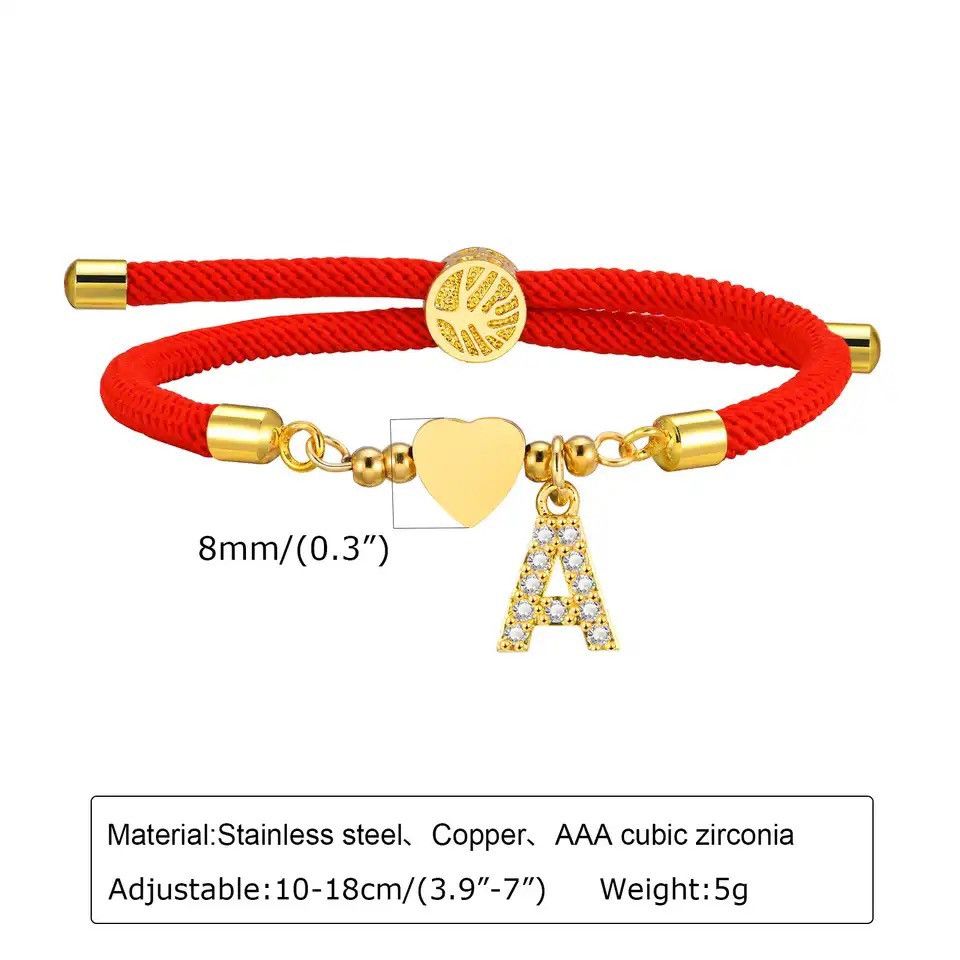 Other A-Z Letters Love Heart Bracelet Size ONE SIZE - 3 Thumbnail