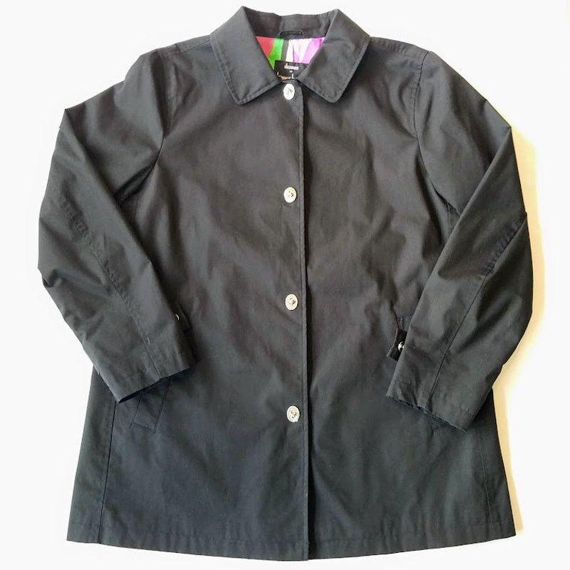 Vintage vintage Dennis basso A line swing coat jacket size S black Size S / US 4 / IT 40 - 8 Thumbnail