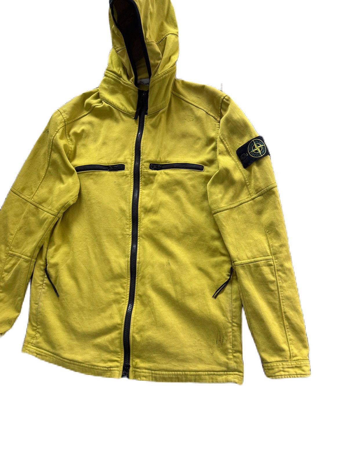Stone Island Stone Island Apple Green Zipper Jacket With Hoodies Size US L / EU 52-54 / 3 - 4 Thumbnail