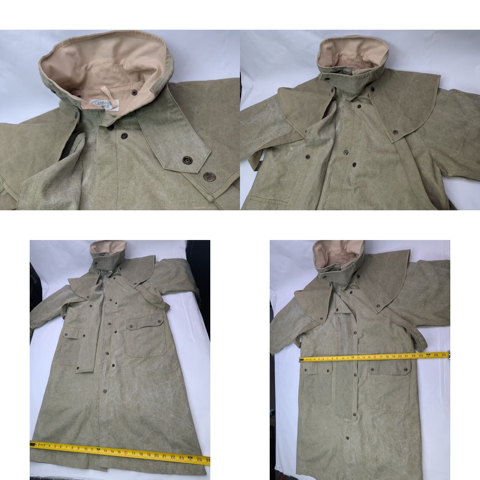 Vintage VTG Overland Outfitters Walkabout Adventure Duster Jacket Mens M Khaki Canvas Coat Size US M / EU 48-50 / 2 - 8 Thumbnail