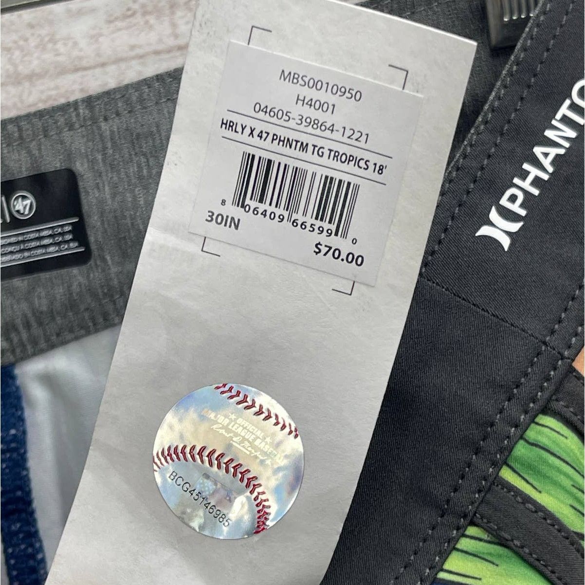Hurley Hurley x 47 MLB Phantom Detroit Tigers Mens Swim Shorts Size US 30 / EU 46 - 5 Thumbnail