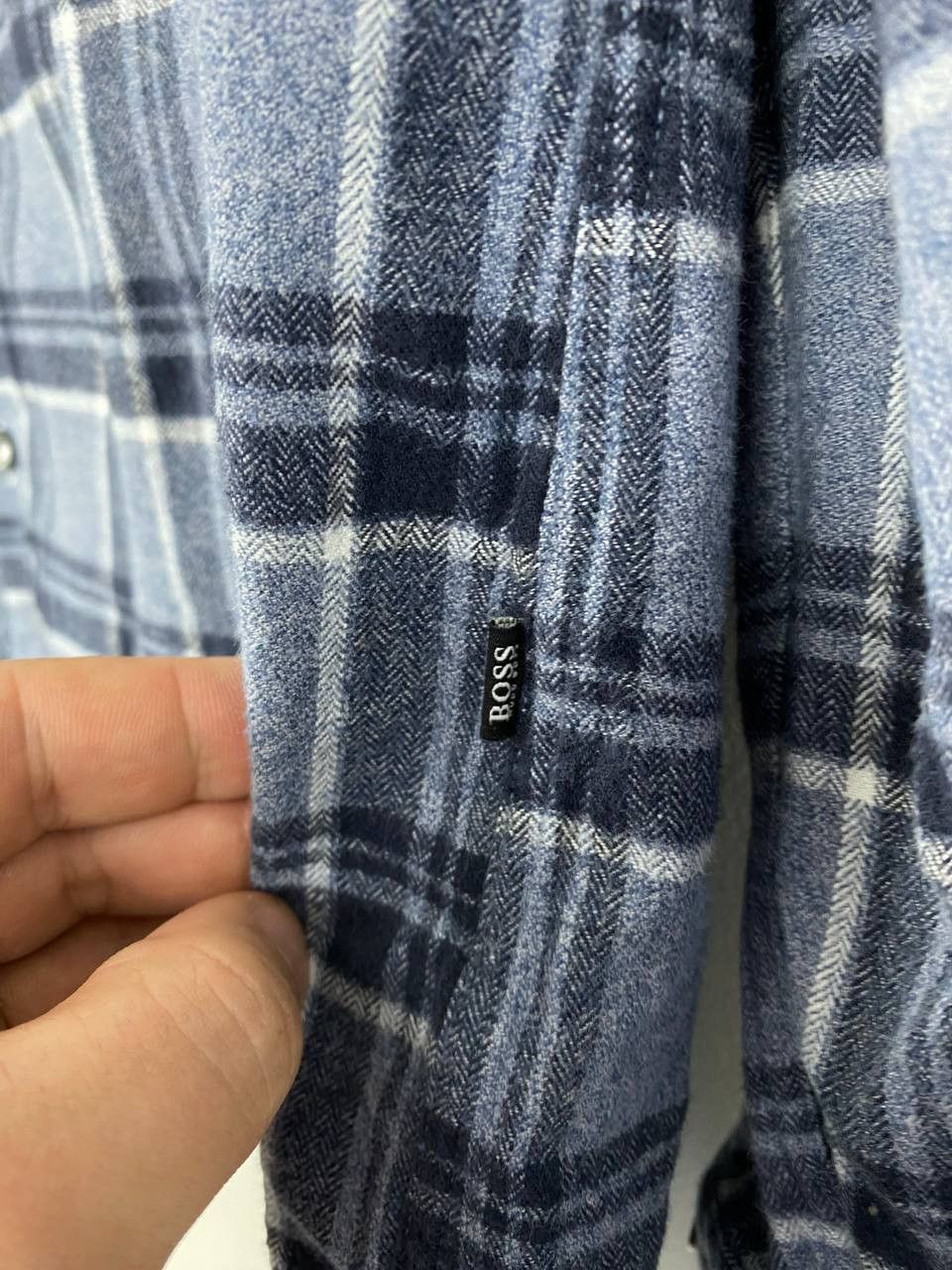 Hugo Boss Hugo Boss Heavy Cotton Flannel Check Shirt Size XXL Size US XXL / EU 58 / 5 - 5 Thumbnail