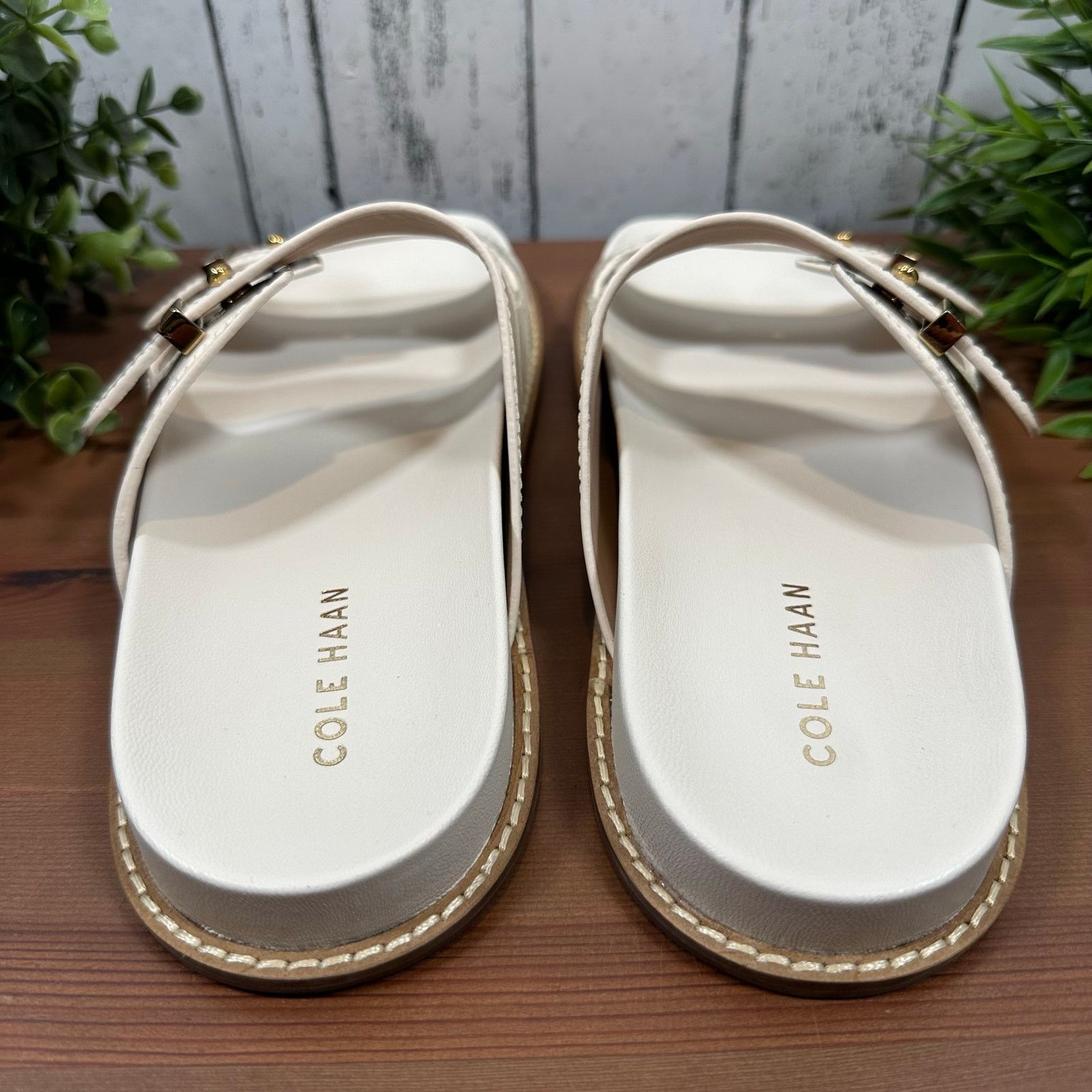 Cole Haan Cole Haan Women's Marisol Footbed Sandals White Size 7 Size US 7 / IT 37 - 4 Thumbnail