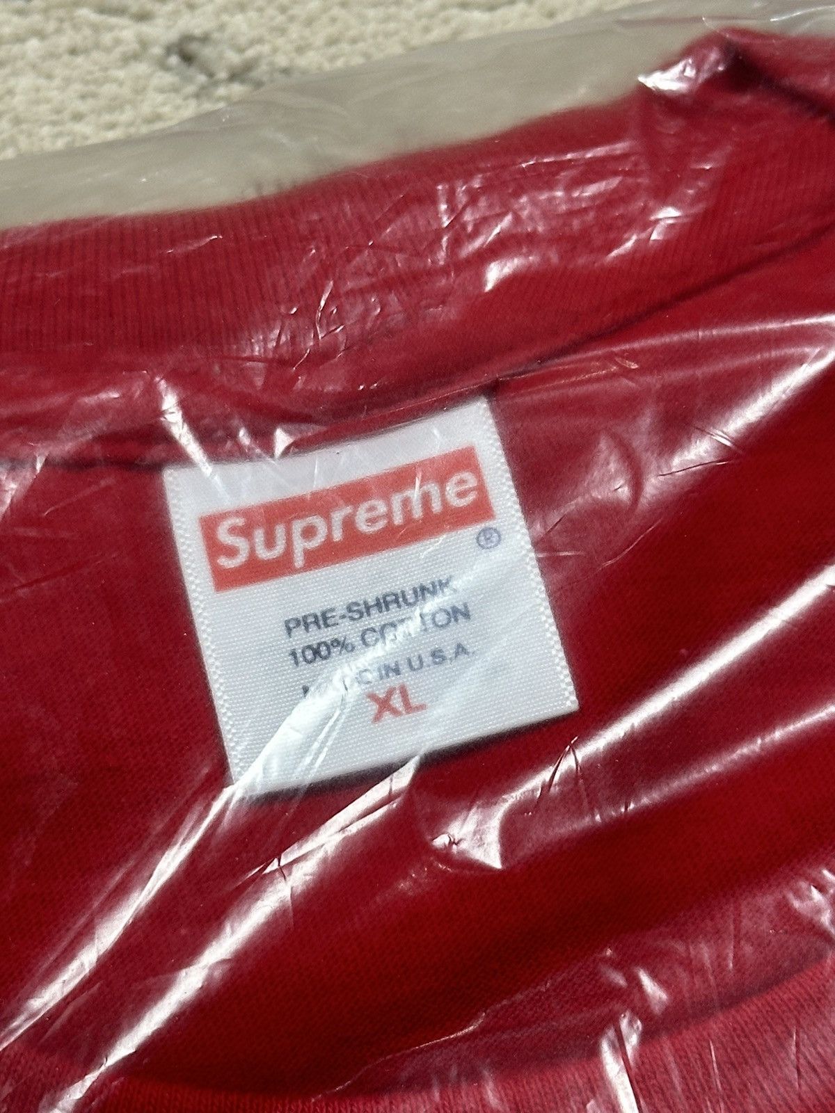 Supreme Supreme Fight For NY Tee - Red - XL - FW23 Size US XL / EU 56 / 4 - 6 Thumbnail