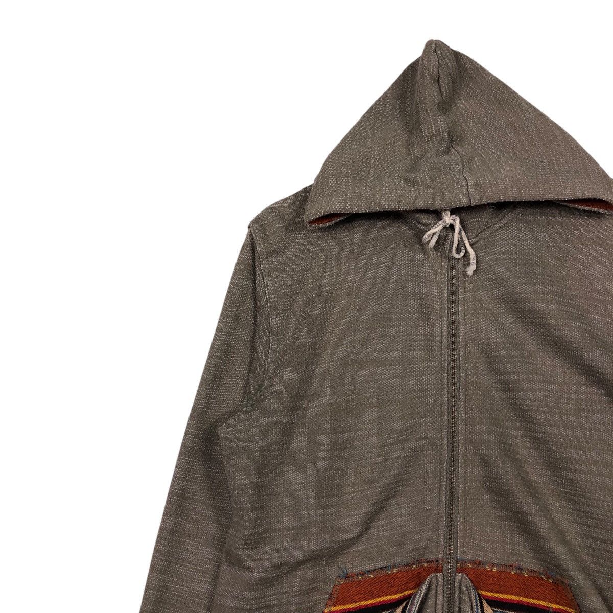 Japanese Brand Archive Culture Mix Hoodie Southwestern Woven Pocket Detail Size US L / EU 52-54 / 3 - 9 Thumbnail
