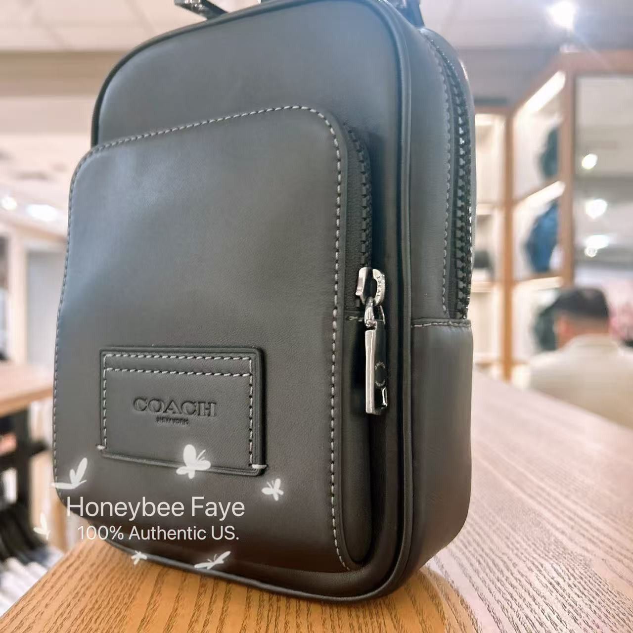 Coach Racer Sling Pack CX071 Black Size ONE SIZE - 3 Thumbnail