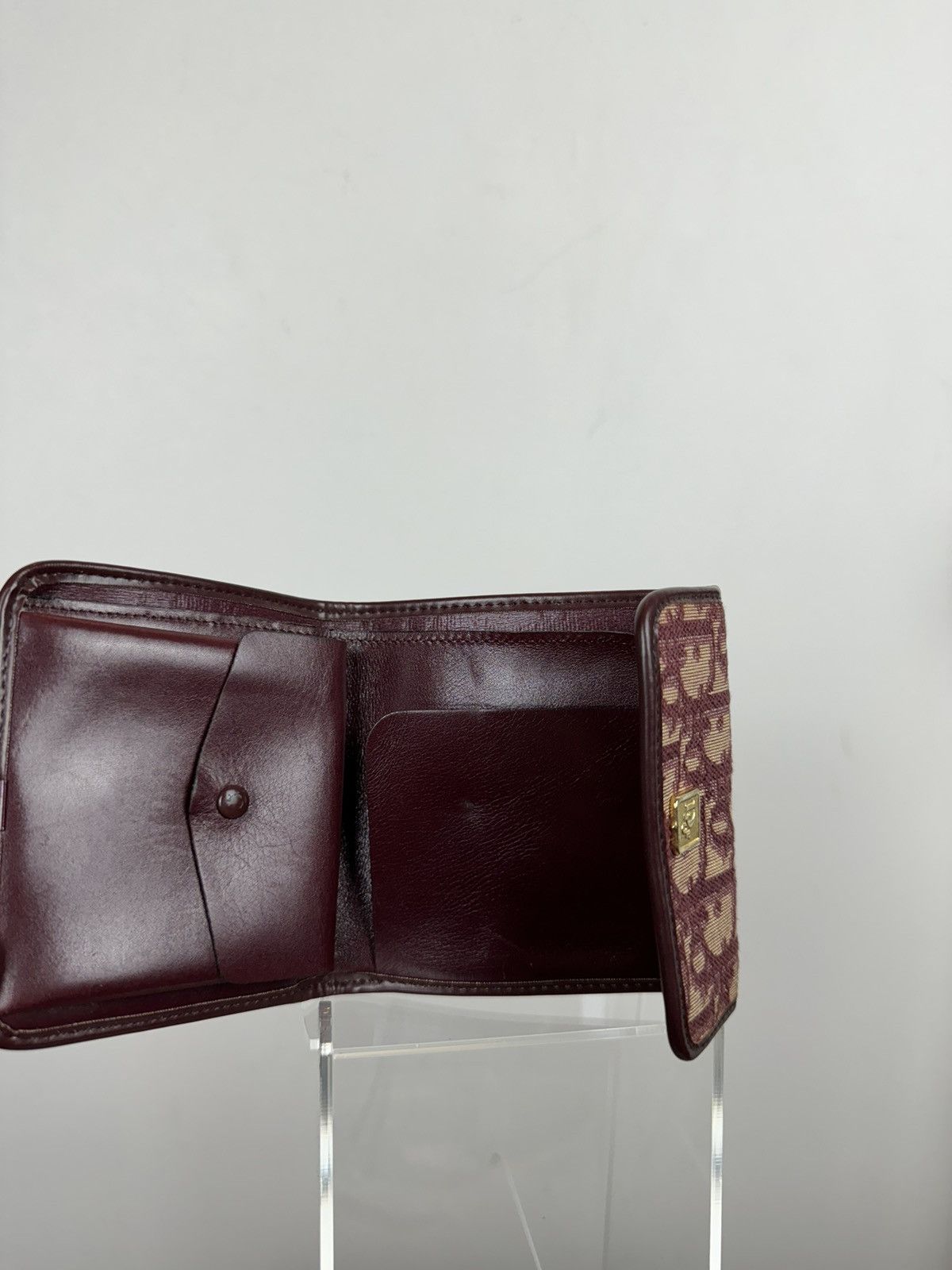 Dior Vintage rare leather wallet Christian Dior original luxury Size ONE SIZE - 3 Thumbnail
