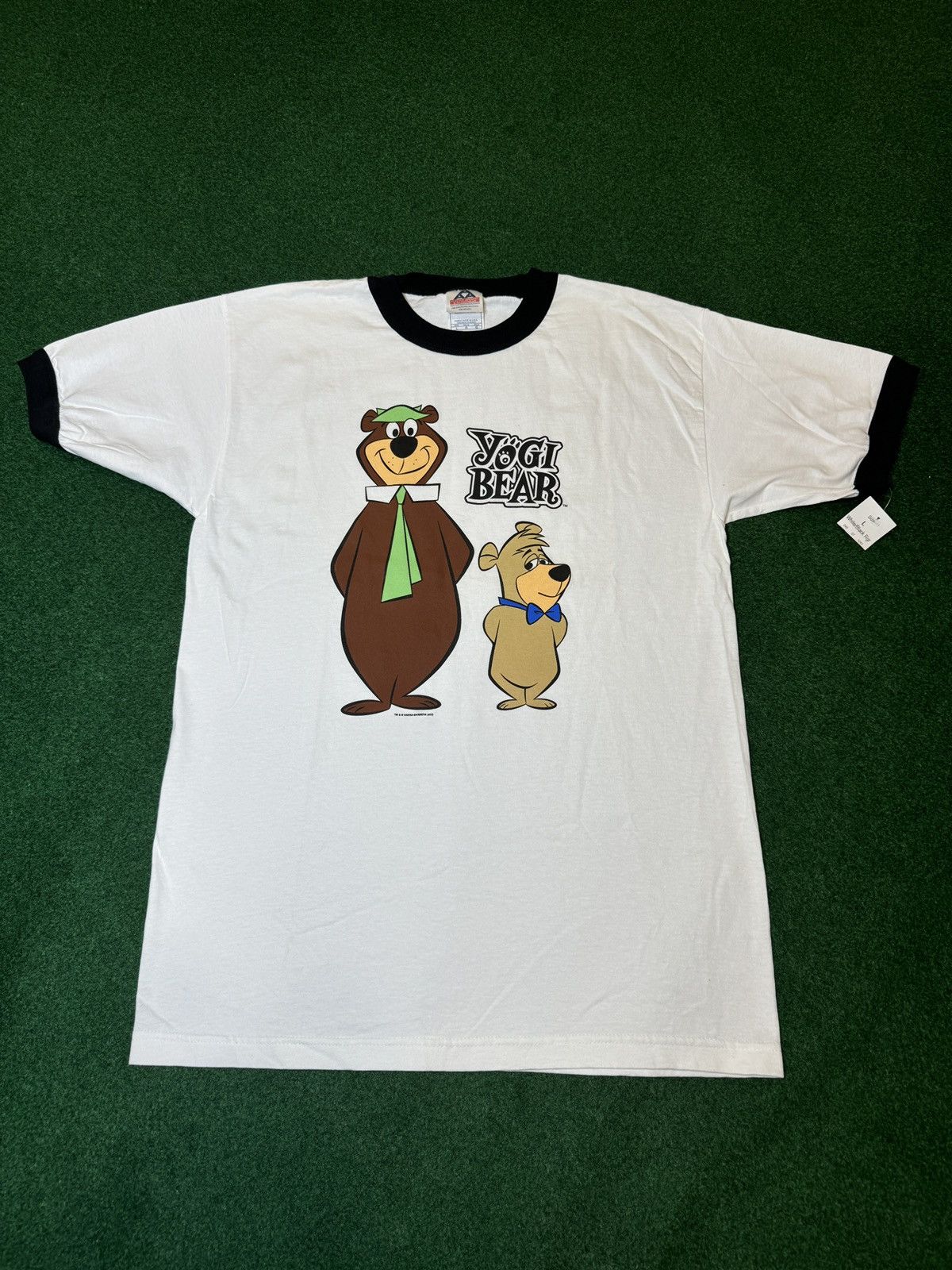 Cartoon Network × Vintage Vintage 90s Y2K Yogi Bear Cartoon Network Ringer T Shirt Size US L / EU 52-54 / 3 - 1 Thumbnail