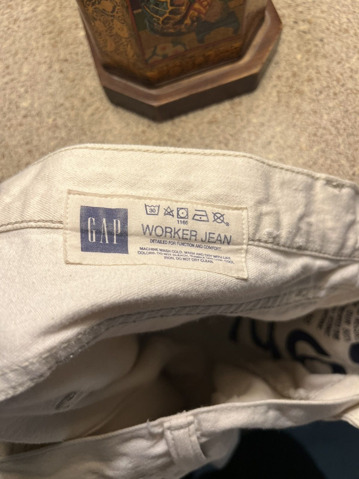 Gap White Gap Workwear Jeans Size US 32 / EU 48 - 5 Thumbnail