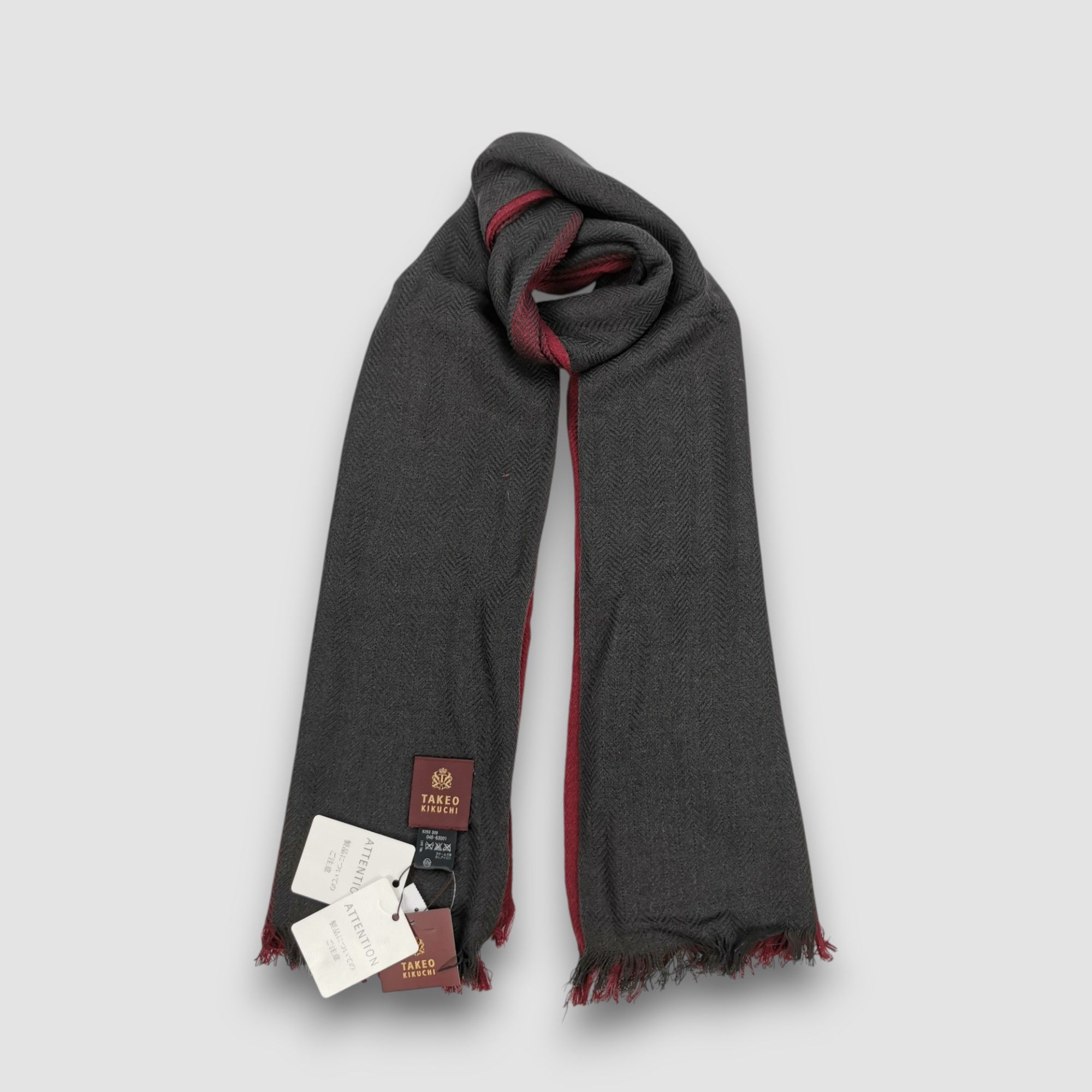 Takeo Kikuchi NWT Vintage Takeo Kikuchi Scarf Knitted Muffler Wool Scarves Size ONE SIZE - 5 Thumbnail