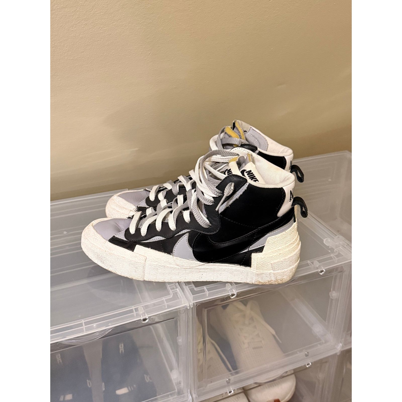 Nike Nike Sacai Blazer Size 10 Black/Grey Wolf Size US 10 / EU 43 - 2 Thumbnail