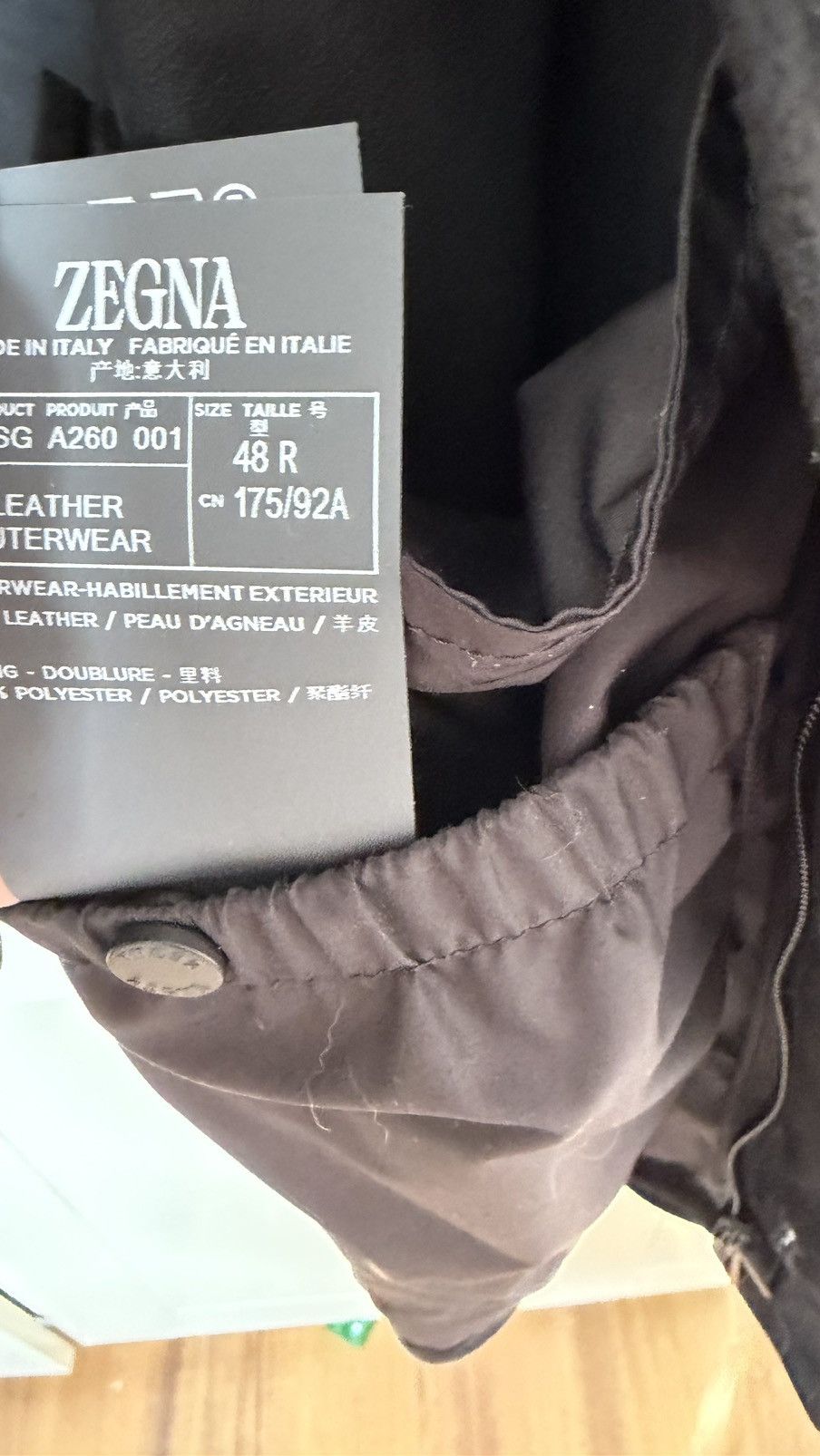 Ermenegildo Zegna Ermenegildo Zegna Men M Size Suede Leather M-65 Size 48 Size US M / EU 48-50 / 2 - 3 Thumbnail