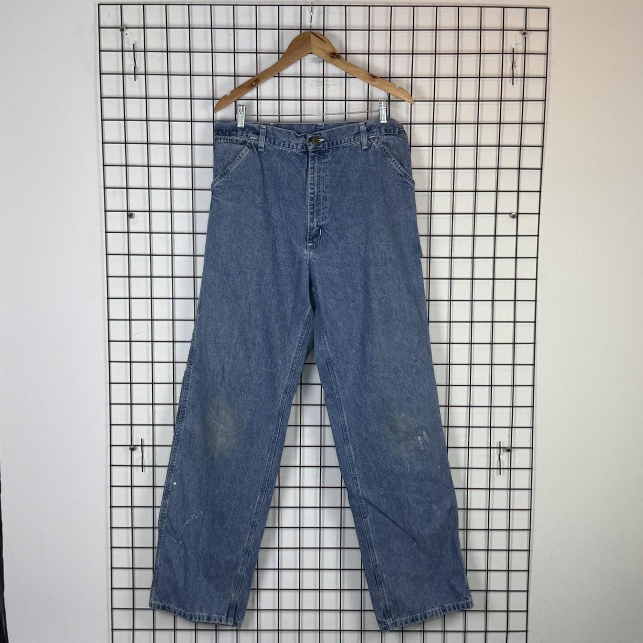Carhartt Carhartt Blue Jeans Trousers Vintage Workwear Pants Size US 34 / EU 50 - 2 Thumbnail