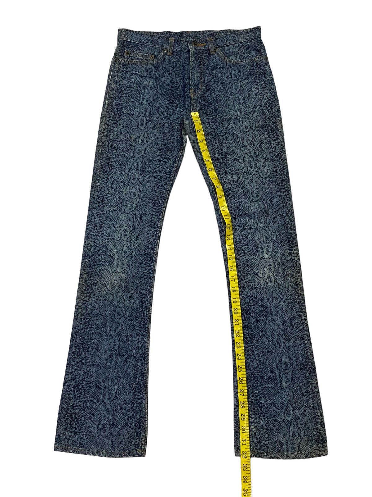 Hysteric Glamour Rare‼️Hysteric Glamour Snakeskin Denim Pants Size US 29 - 7 Thumbnail