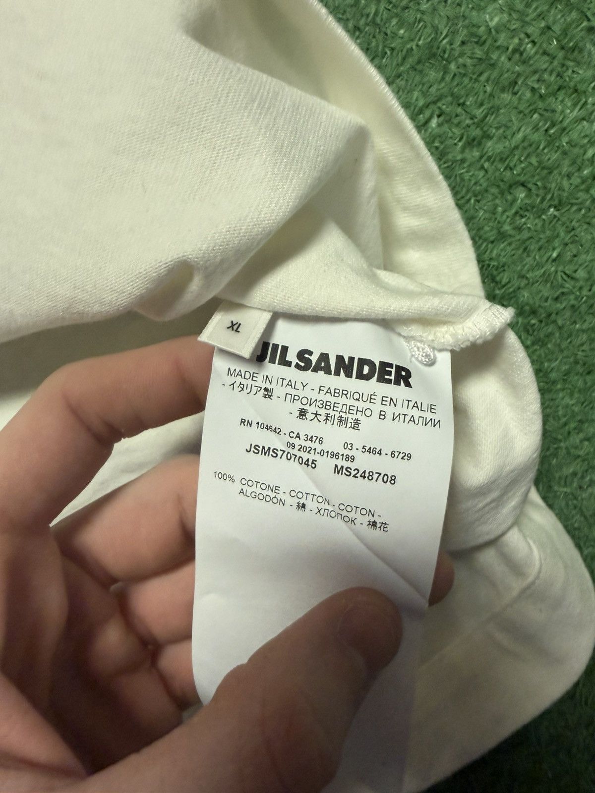 Jil Sander Jil sander white tee Size US XL / EU 56 / 4 - 5 Thumbnail