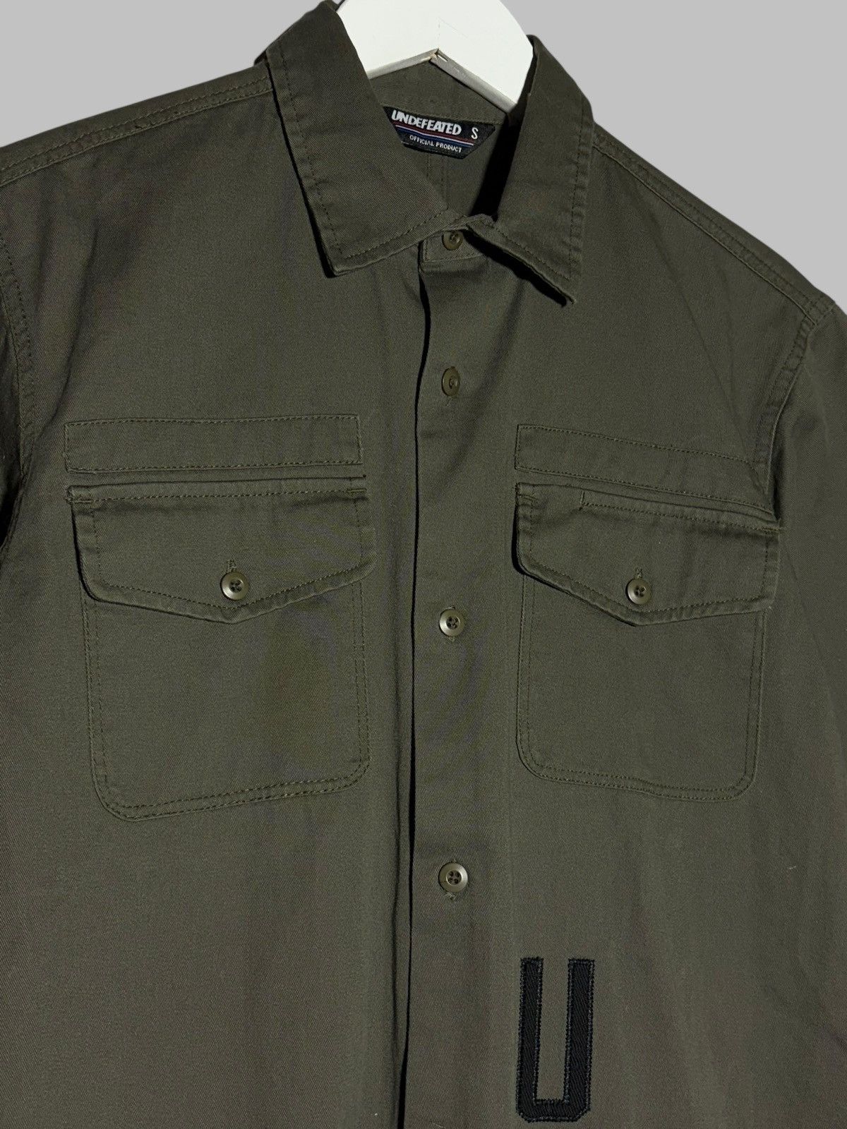 Undefeated Undefeated Military Army Green Button Up Shirt Size US S / EU 44-46 / 1 - 3 Thumbnail