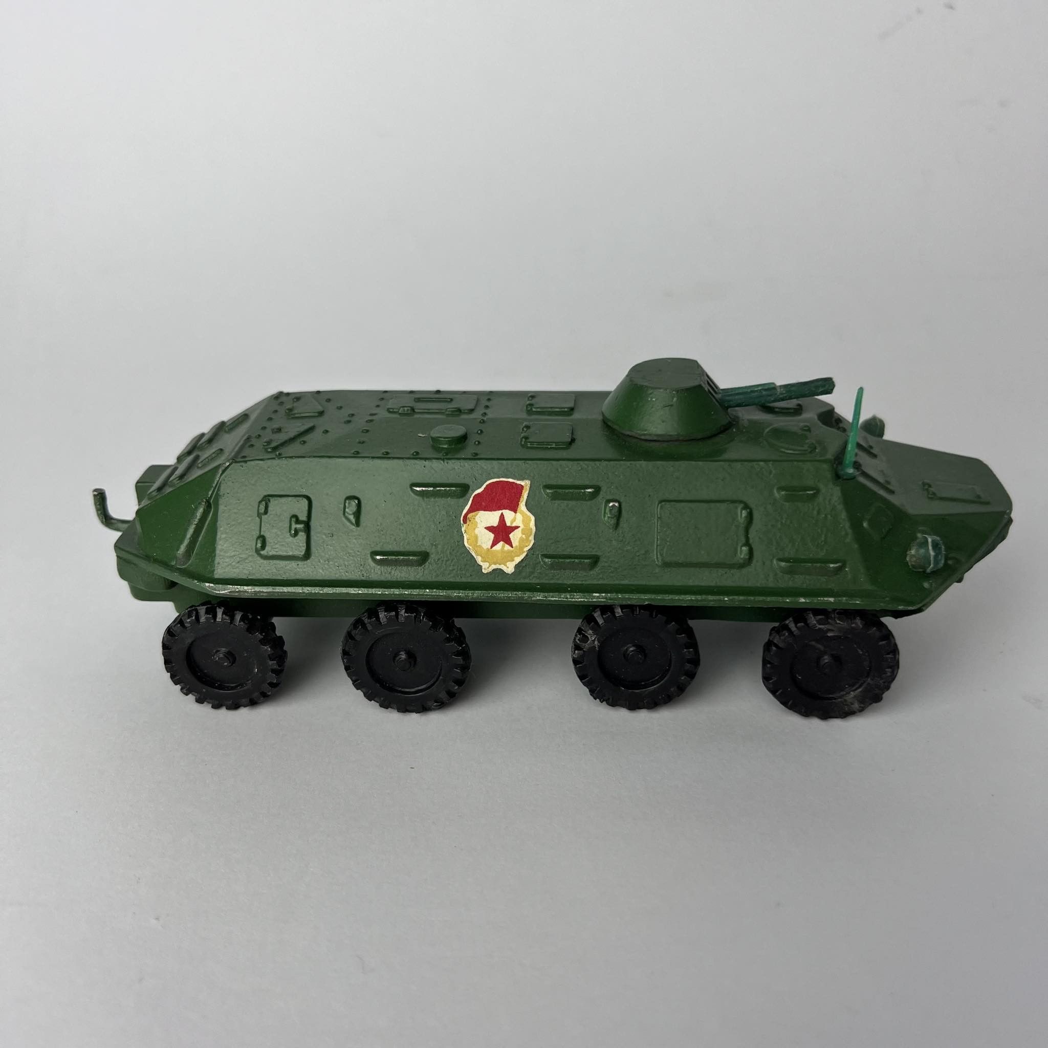 Vintage Vintage Military Vehicle Toy Personnel Carrier Metal 1:43 Size ONE SIZE - 4 Thumbnail