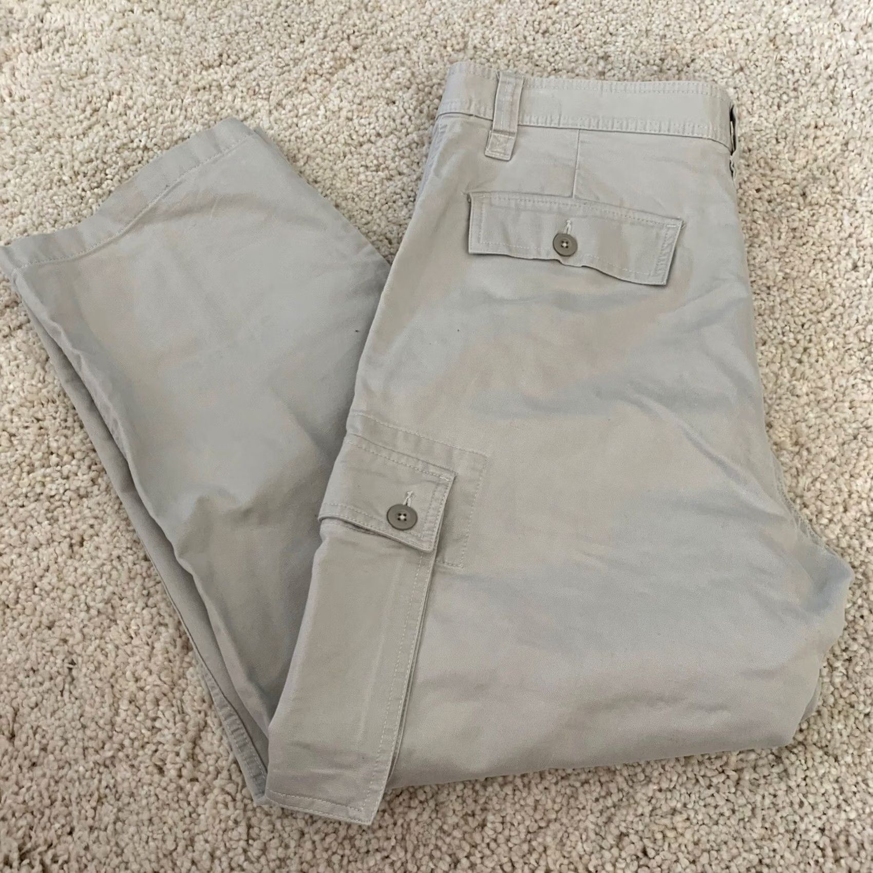Eddie Bauer Eddie Bauer Pants Mens 36x30 Straight Cargo Hiking Active Stone Beige Size US 36 / EU 52 - 7 Thumbnail