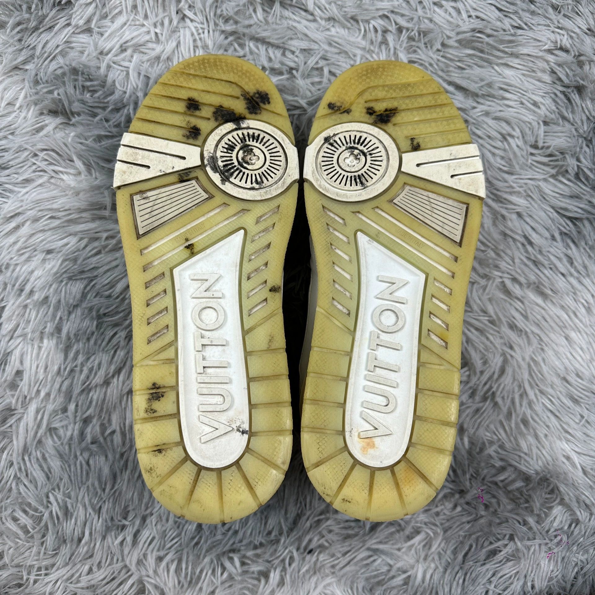 Louis Vuitton lv trainer white cement sneakers size 6 Size US 7 / EU 40 - 5 Thumbnail
