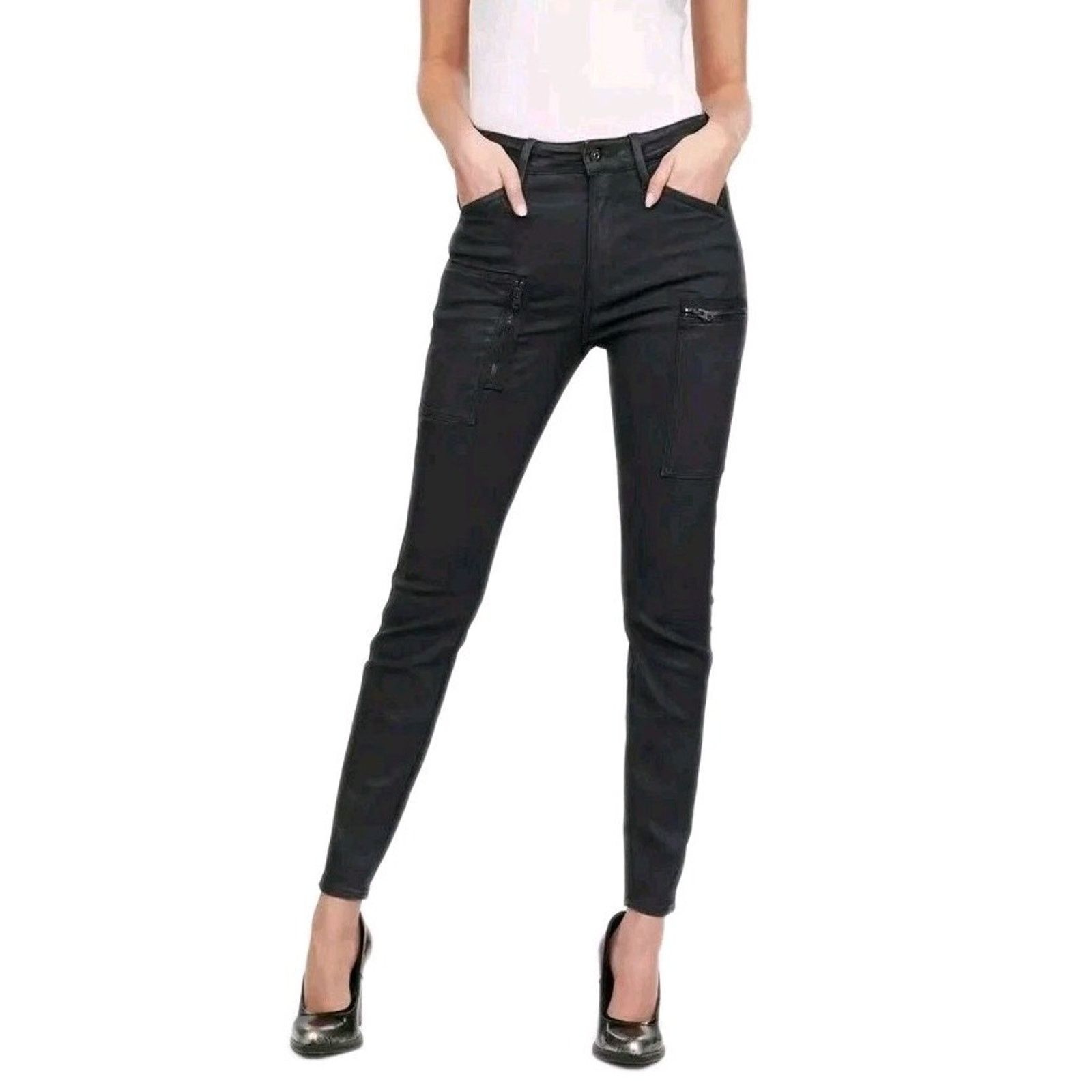 G-Star G-Star SHAPE POWEL HIGH SUPER SKINNY STRETCH DRAVA Size 28" / US 6 / IT 42 - 1 Thumbnail